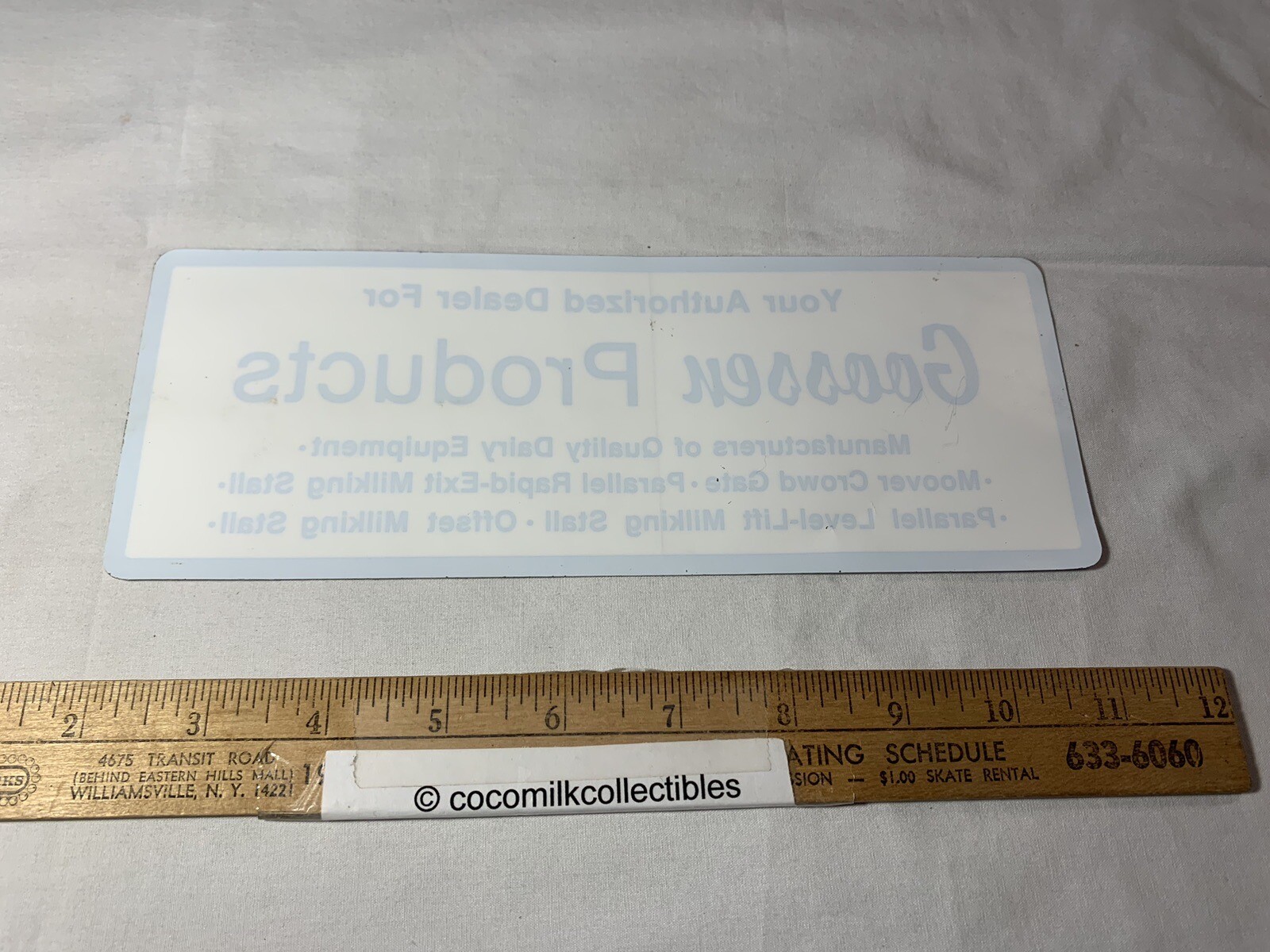 Vintage Decal Sticker Goossen Products Dairy Equipment Farm Farming Milking Milk