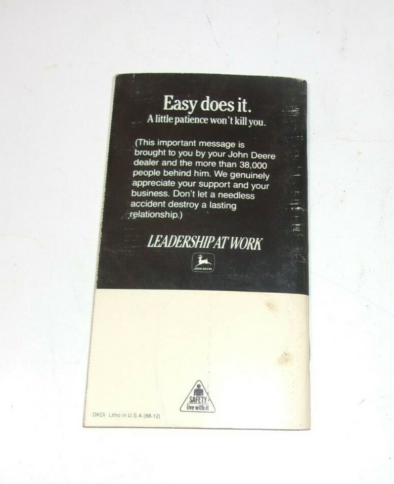 Farmers Pocket memo Advertising John Deere Agriculture 1989 Vintage Book Farm