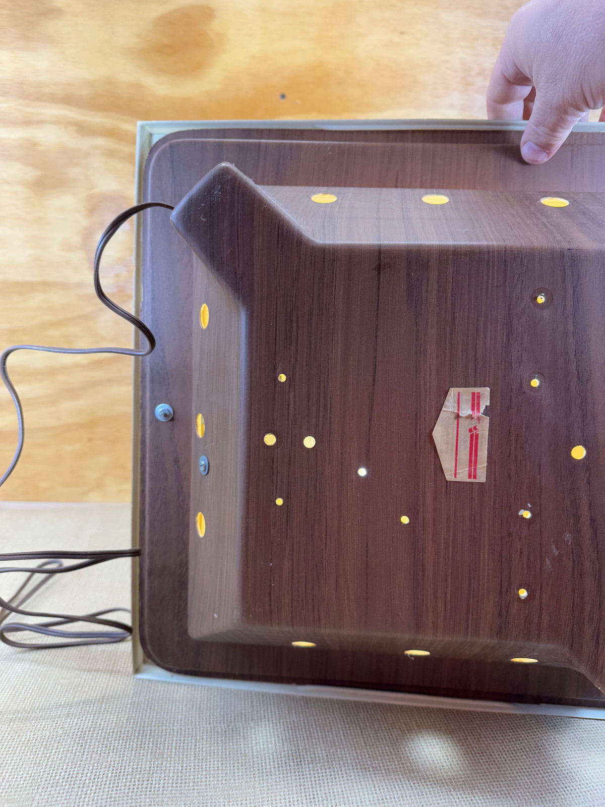 Vtg Plastic Wall Hanging Clock McDonald&rsquo;s Pump House Lights Up WORKING