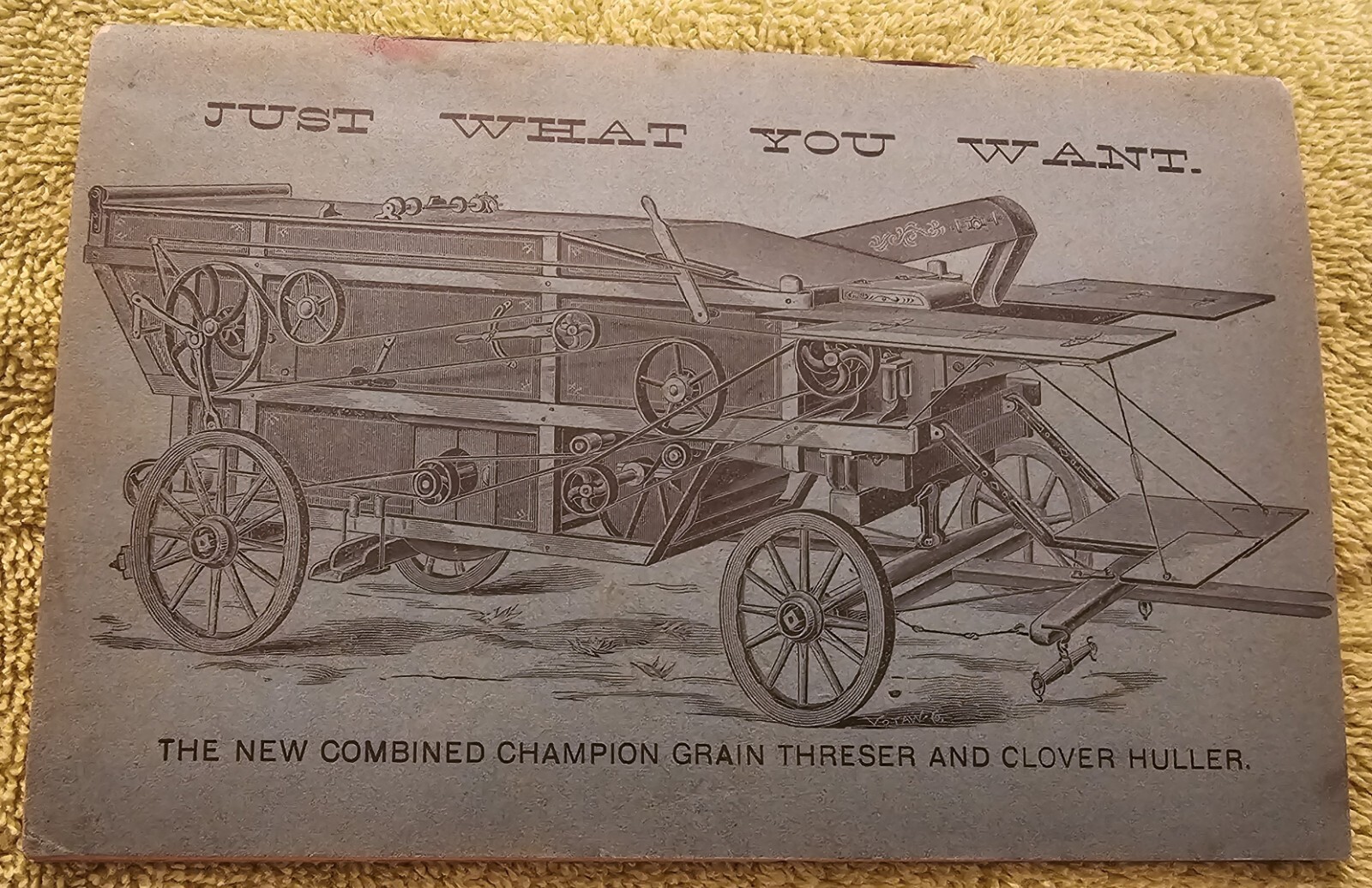 Antique Vintage circa 1900 Thresher Steam Engine Tractor Farm Equipment Catalog