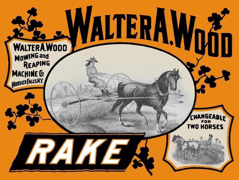 Walter A. Wood Mowing Machine Hodsick Falls NY NEW Metal Sign: 12×16&Prime; Ships Free