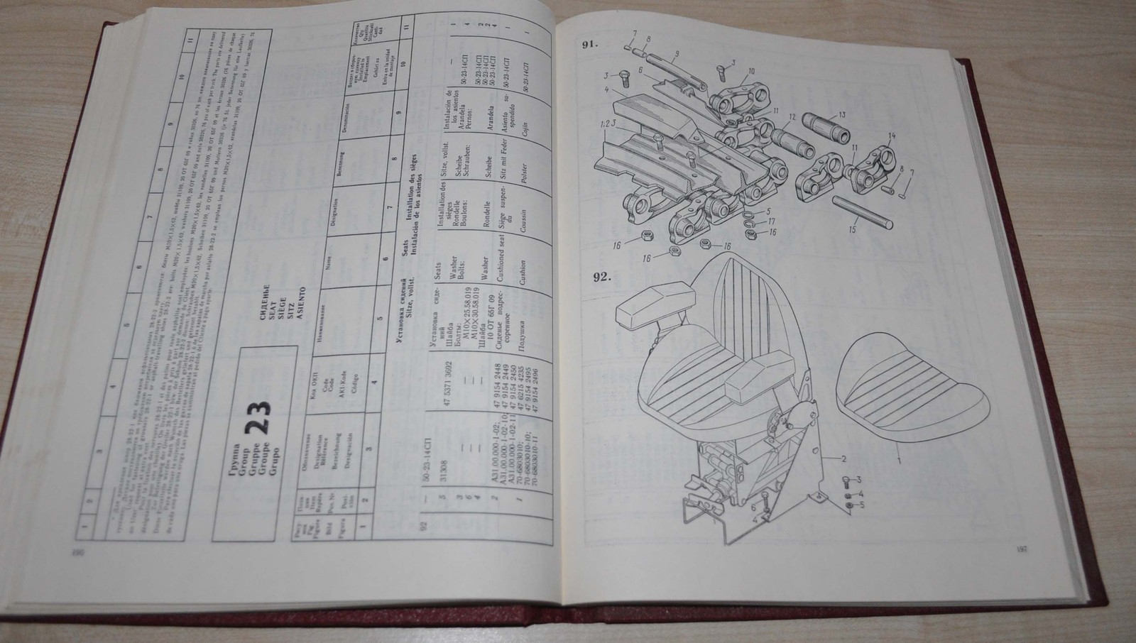 1990 ChTZ T-170 Tractor Parts Catalog Manual Tractoroexport RU ENG FR DE SP