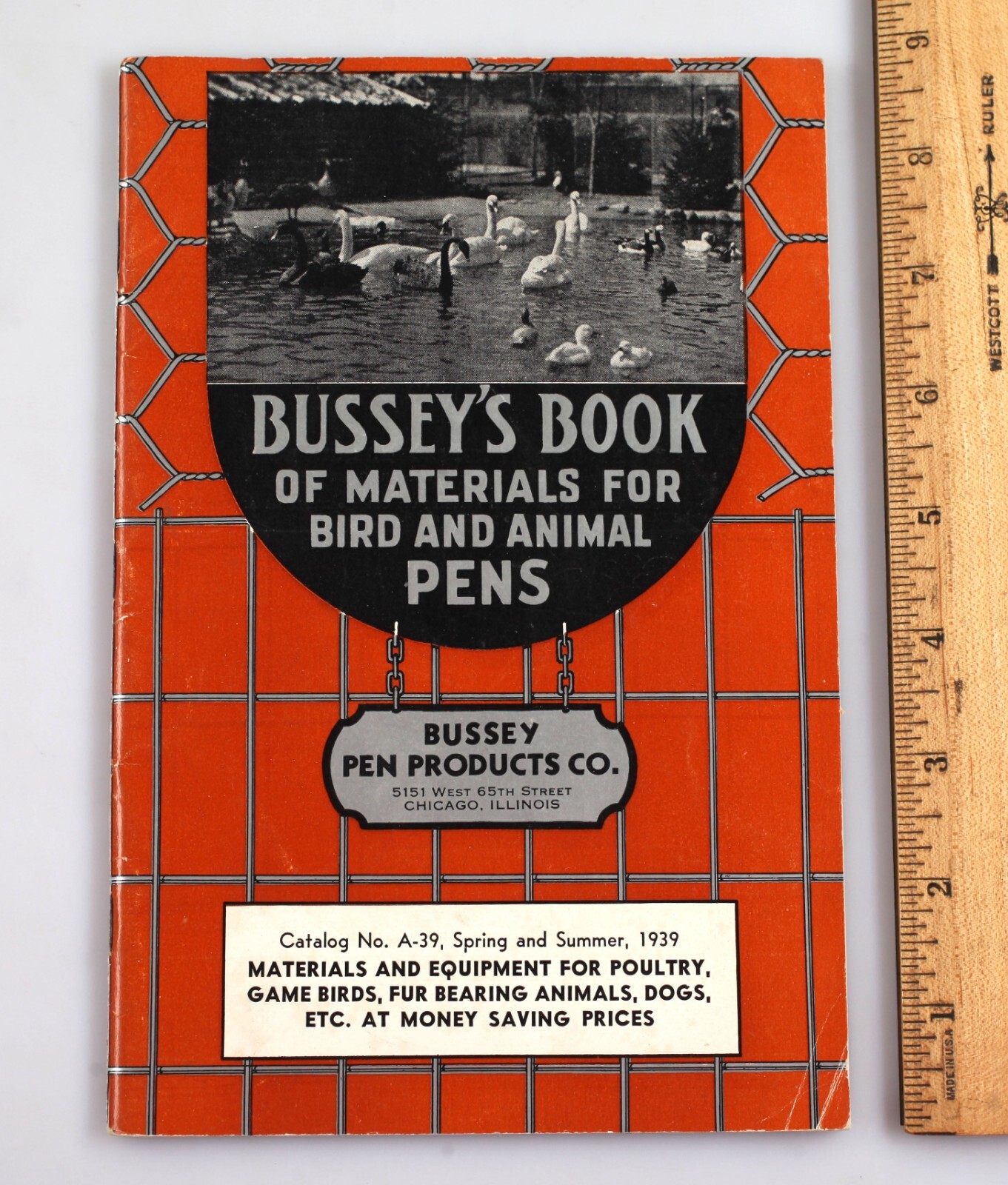 Vintage 1939 Bussey&rsquo;s Book of Materials for Bird and Animal Pens Cages Catalog