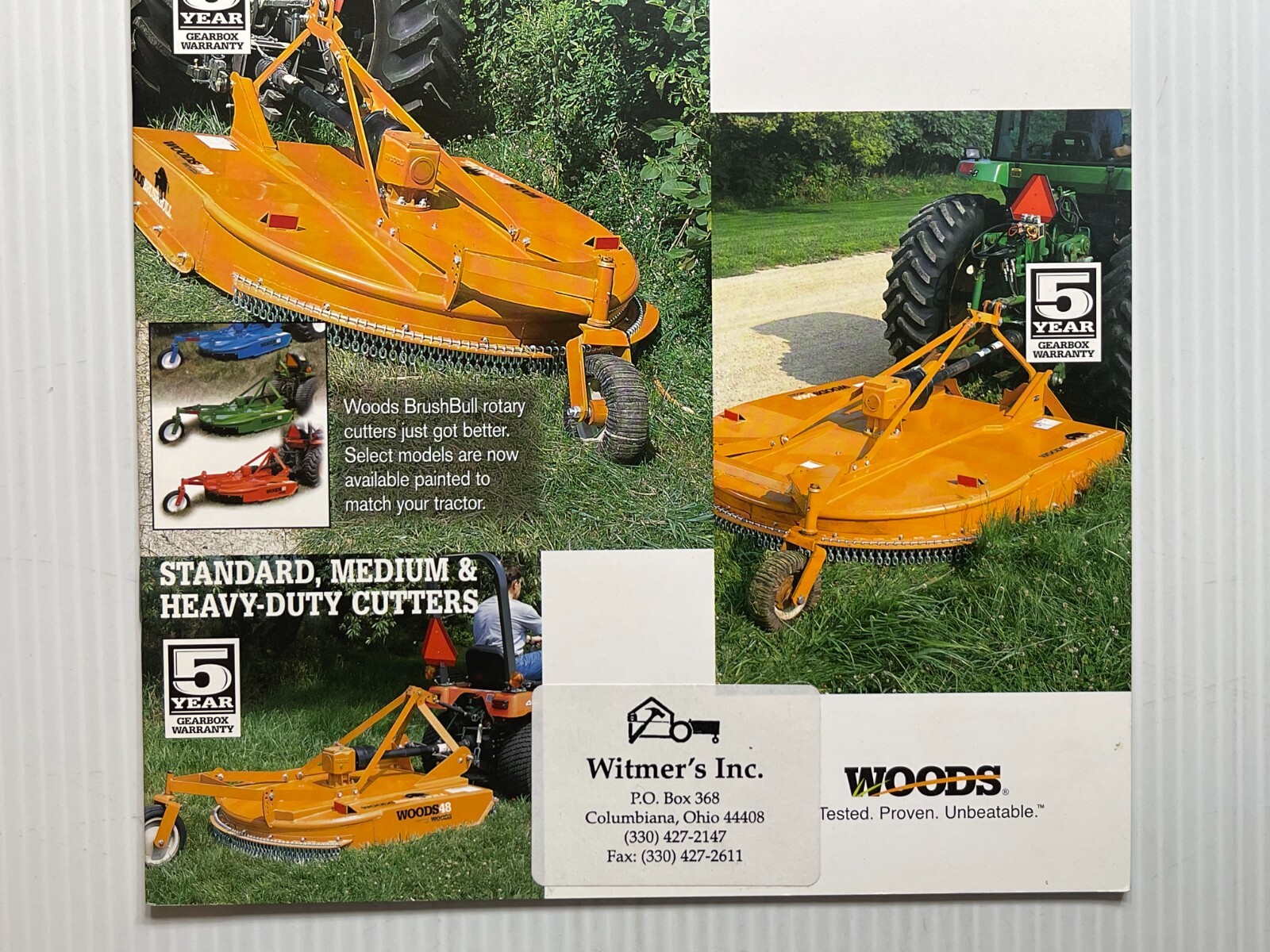 Woods Rotary Cutters / Mowers Sales Brochure *Original Dated 2006* (10 Pages)