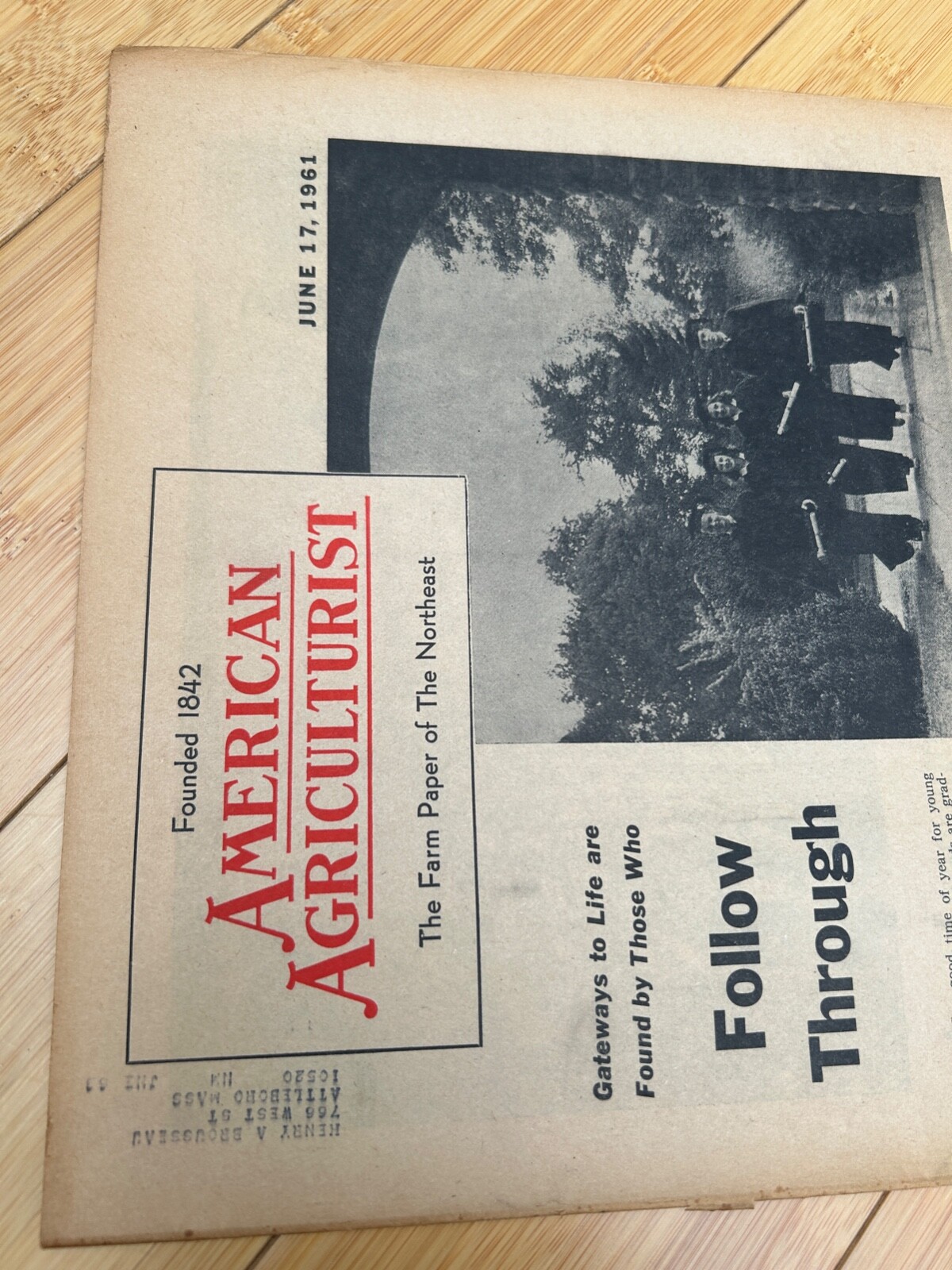 JUNE 17 1961 AMERICAN AGRICULTURIST MAGAZINE THE FARM PAPER ATLANTIC REFINING CO