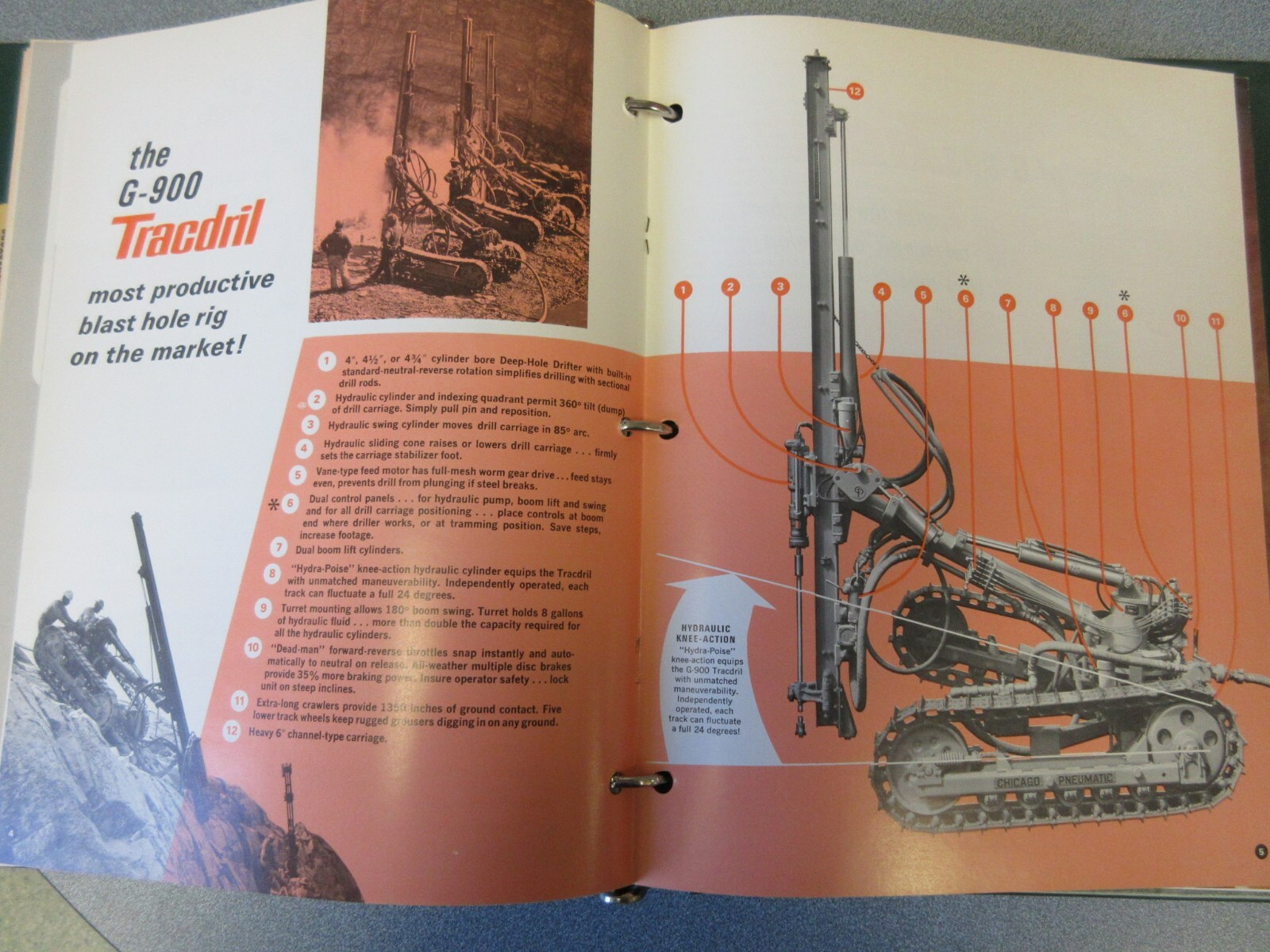 Chicago Pneumatic Crawler Mounted Tracdrils Information