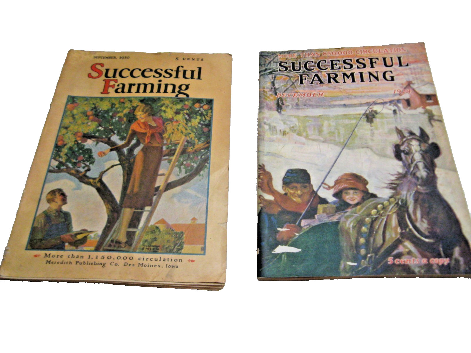 SUCCESSFUL FARMING Dec 1924 Sept 1930 & Renewal Model A IH Mobiloil Buick