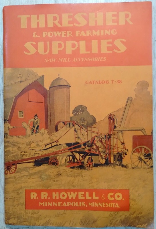 1938 R.R. Howell & Co. Thresher & Power Farming Supplies Saw Mill Accessories