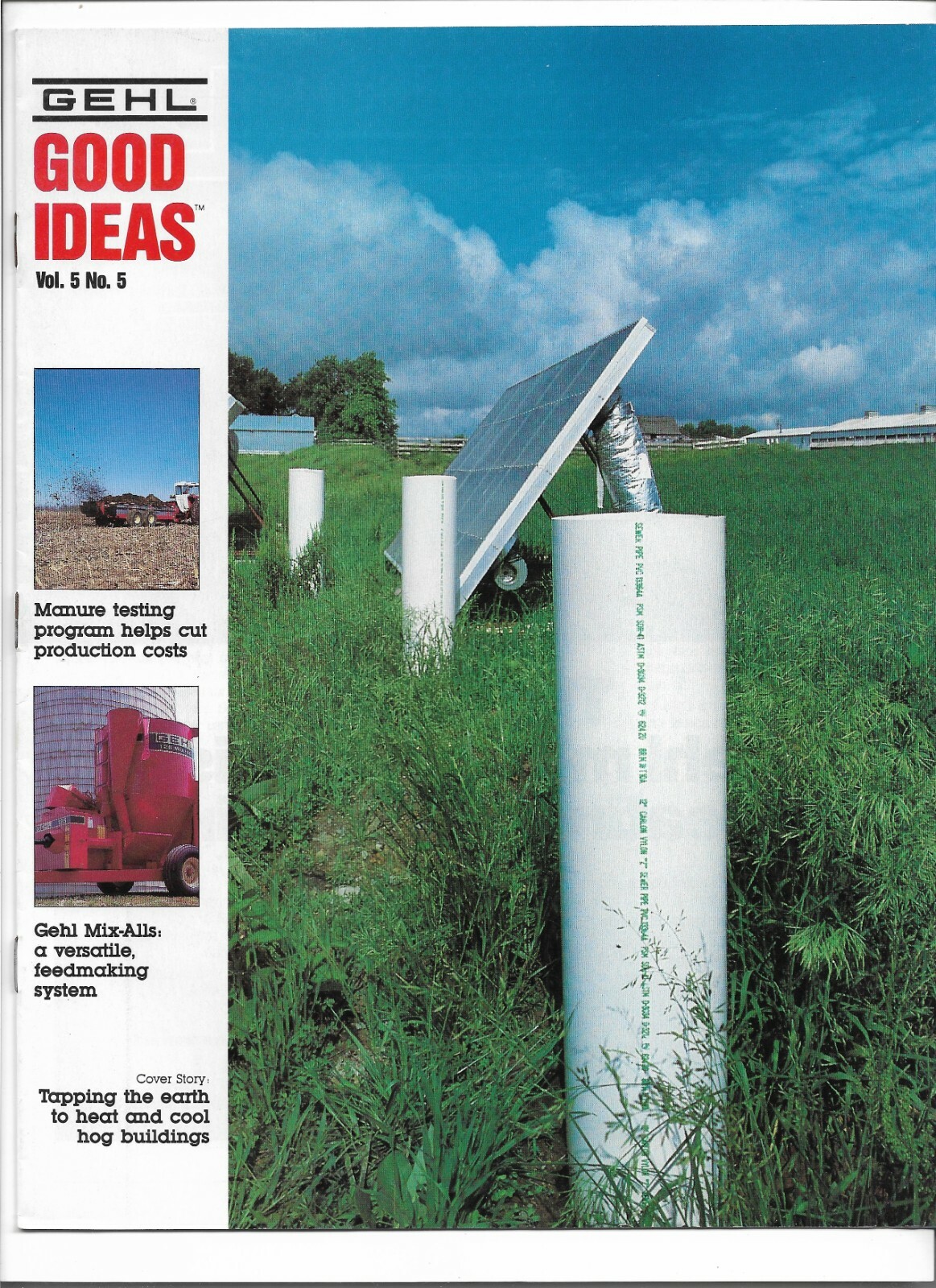 Original OEM Gehl Good Ideas Volume 5 Number 5 Magazine Brochure Book Pamphlet
