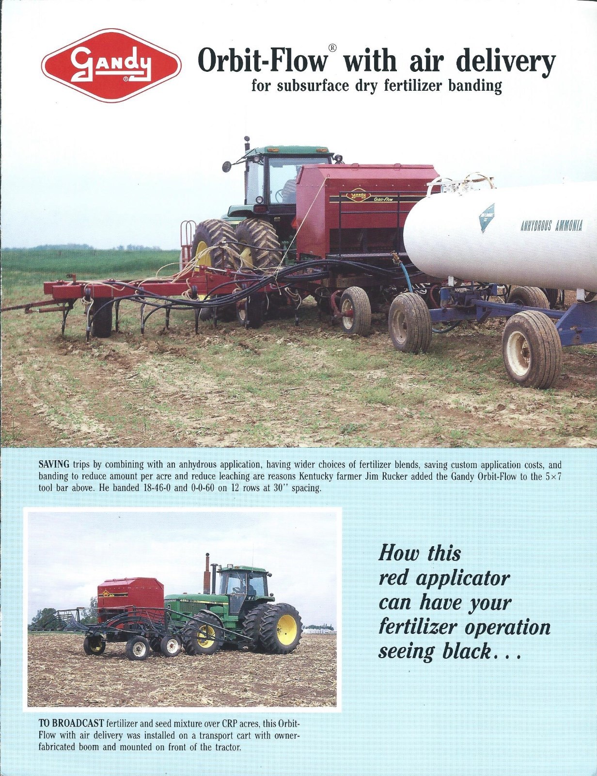Farm Equipment Brochure – Gandy – Orbit-Flow Fertilizer Air Delivery (F6002)
