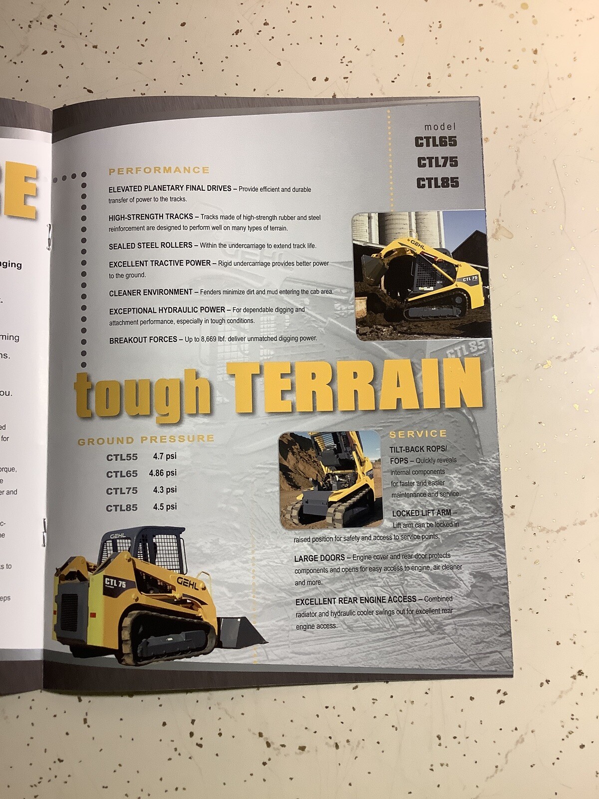GEHL FULL LINE COMPACT TRACK LOADERS 12 PAGES 2009 Sales Brochure
