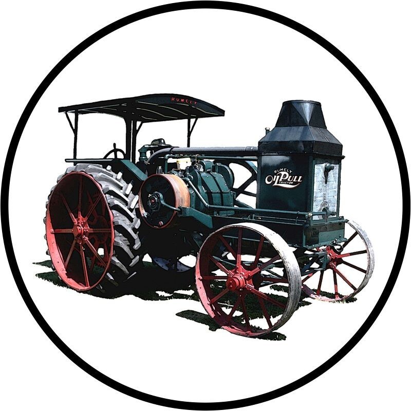 Advance Rumely Oil Pull Tractor NEW Sign: 14&Prime; Dia. Round USA STEEL