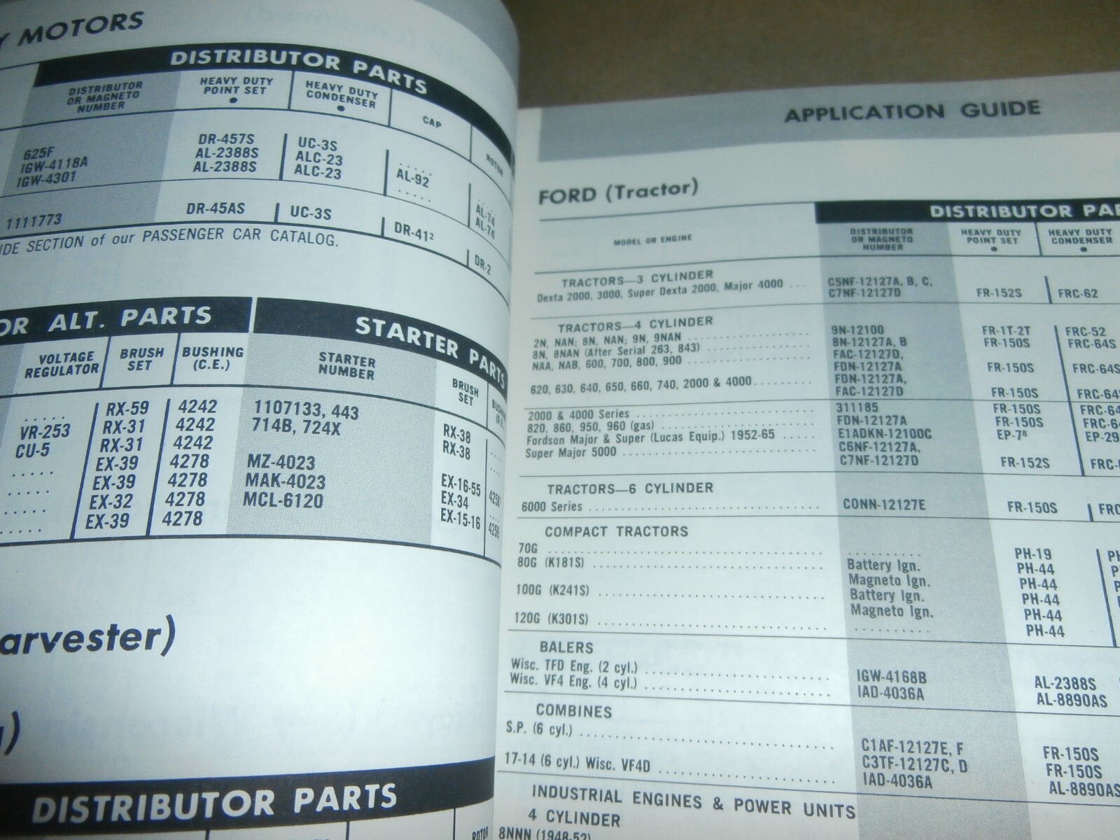 Vintage 1970 GUARANTEED Ignition Parts Catalog Tractor & Industrial