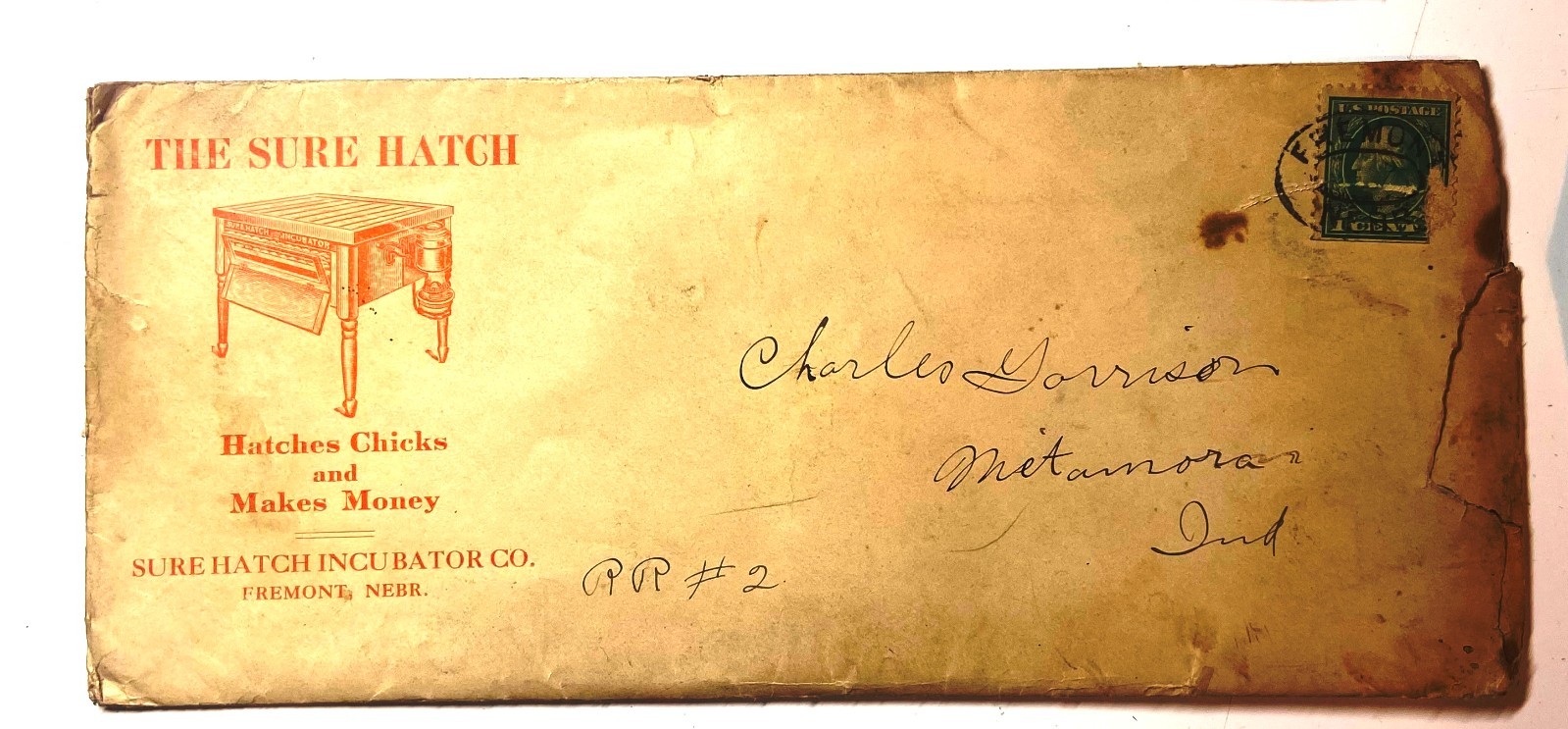 RARE COLLECTION 1920 OAK PARK POULTRY FARM DOCUMENTS + SURE HATCH INCUBATORS
