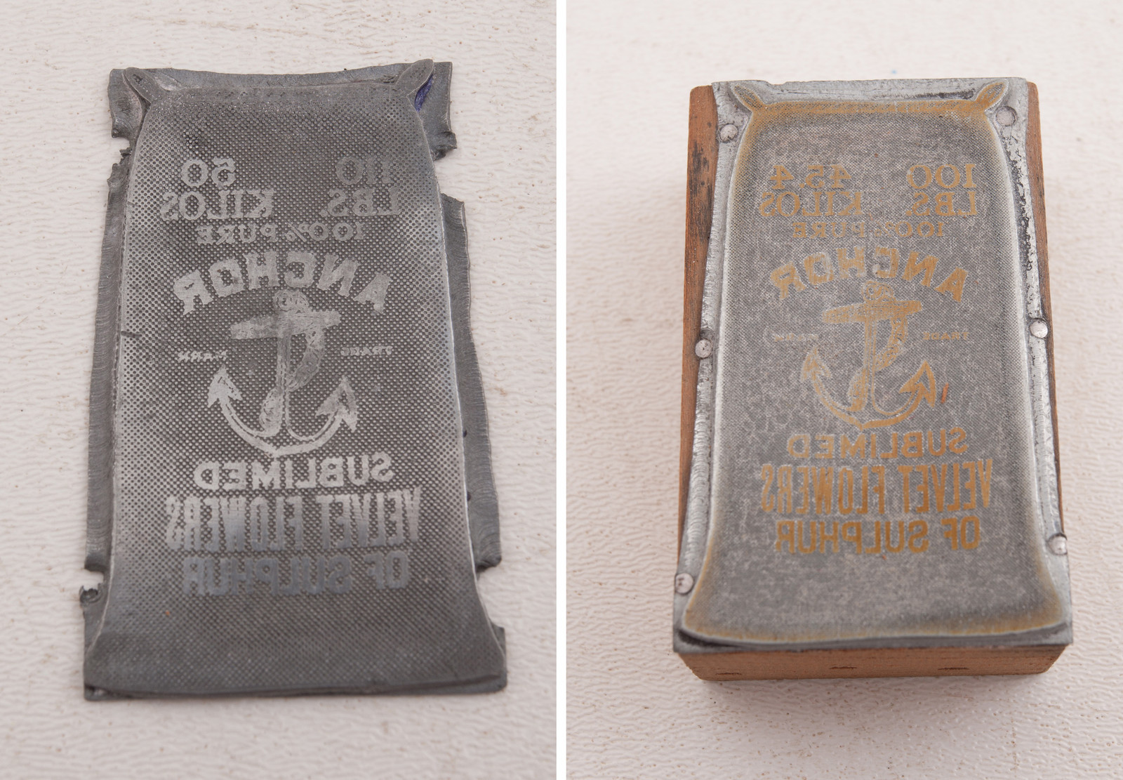 Anchor Sublime Velvet Flowers Pair Printers Block Advertising (A5L-3/35)