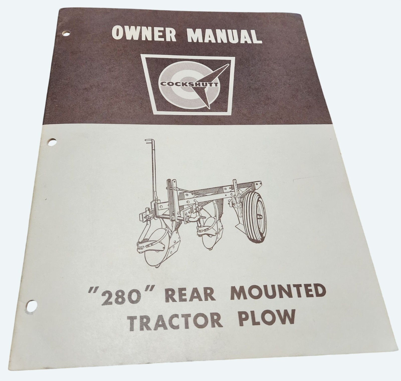 Vtg 1964 Cockshutt 280 Rear Mounted Tractor Plow Owner Manual Maintenance Parts