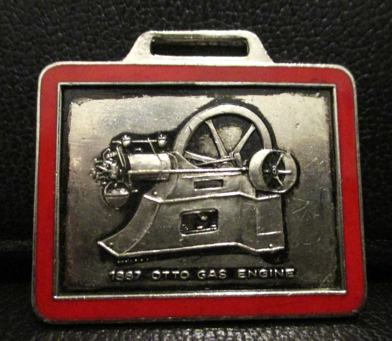 VINTAGE 1887 Otto Gas Hit & Miss Engine Watch Fob Pioneer Gas Engine Assoc NY