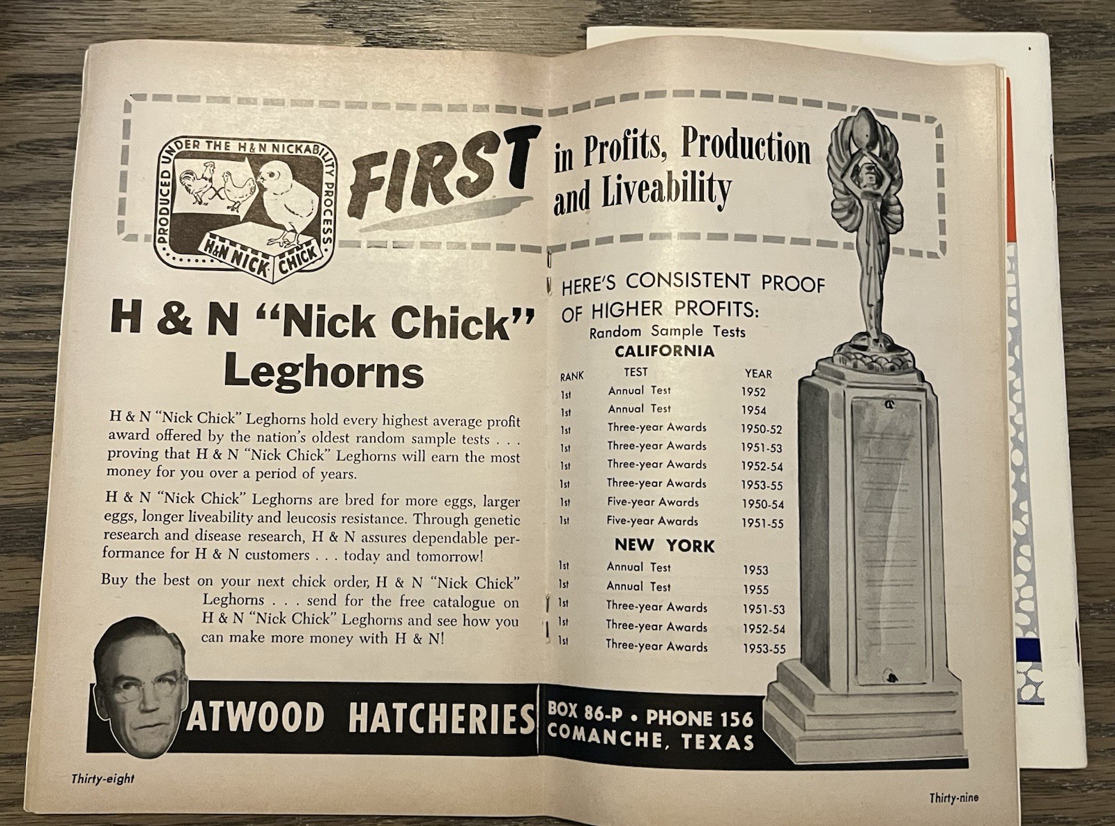 1957 & 59 Texas Poultry Improvement Association official directory