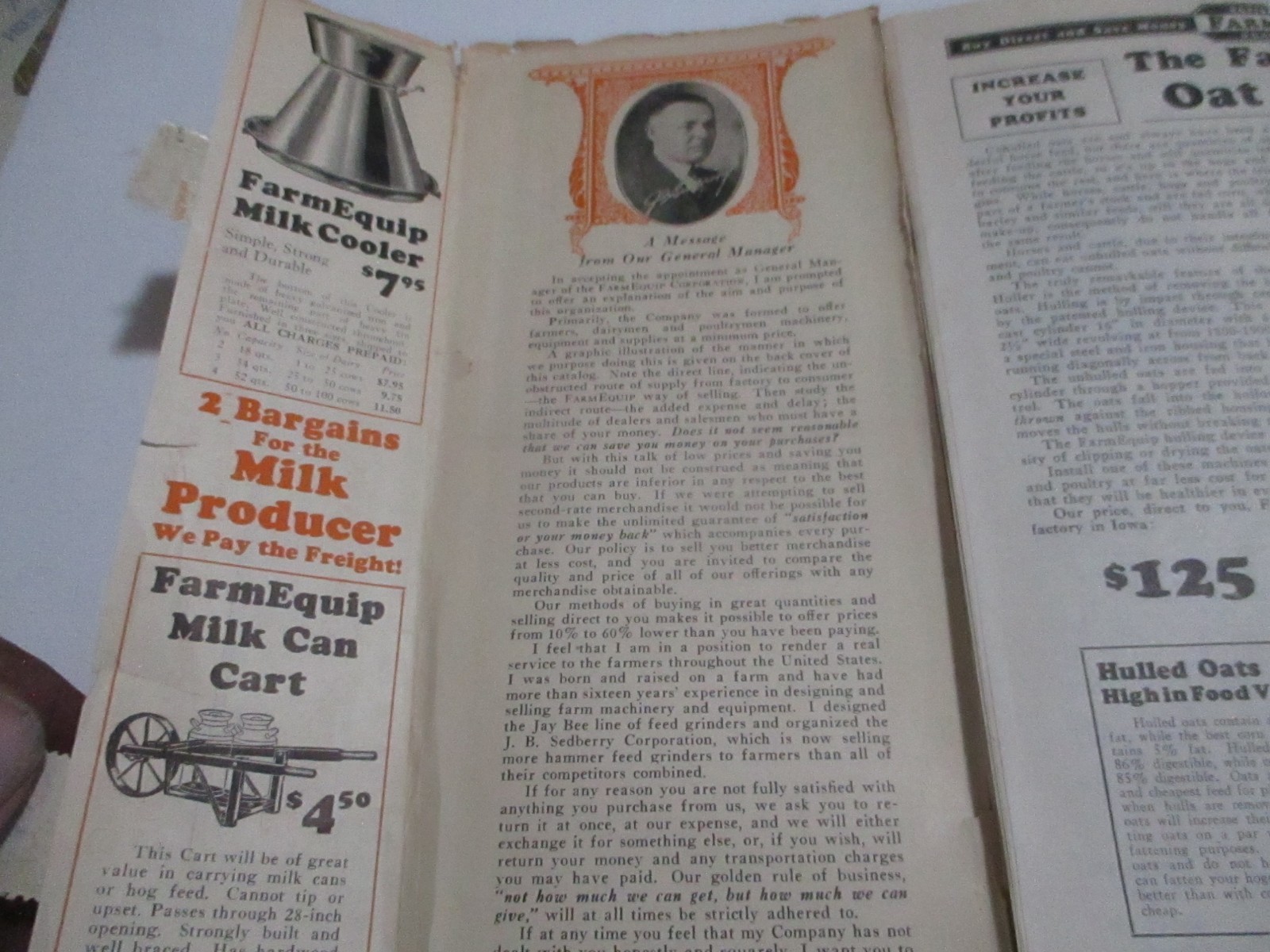 1920s Farm Equipment Bargain Bulletin Catalog Mailer