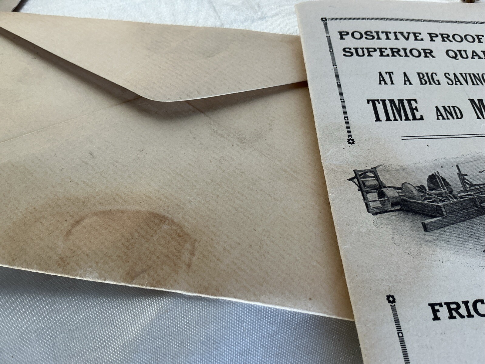 Frick Company Eclipse Machinery Nashville Tn 1913 Advertising Brochure & Letter