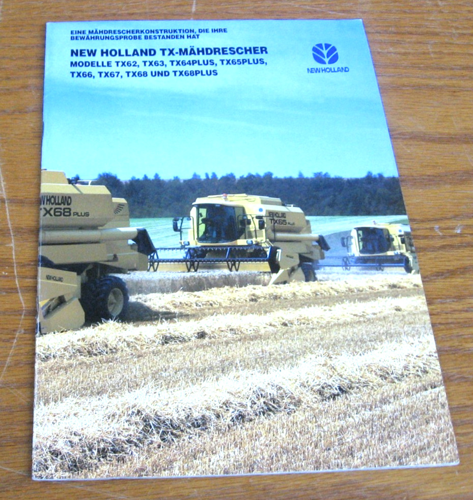 1997 NEW HOLLAND COMBINE TX BROCHURE SALES CATALOG PRINTED IN ITALY NOT ENGLISH