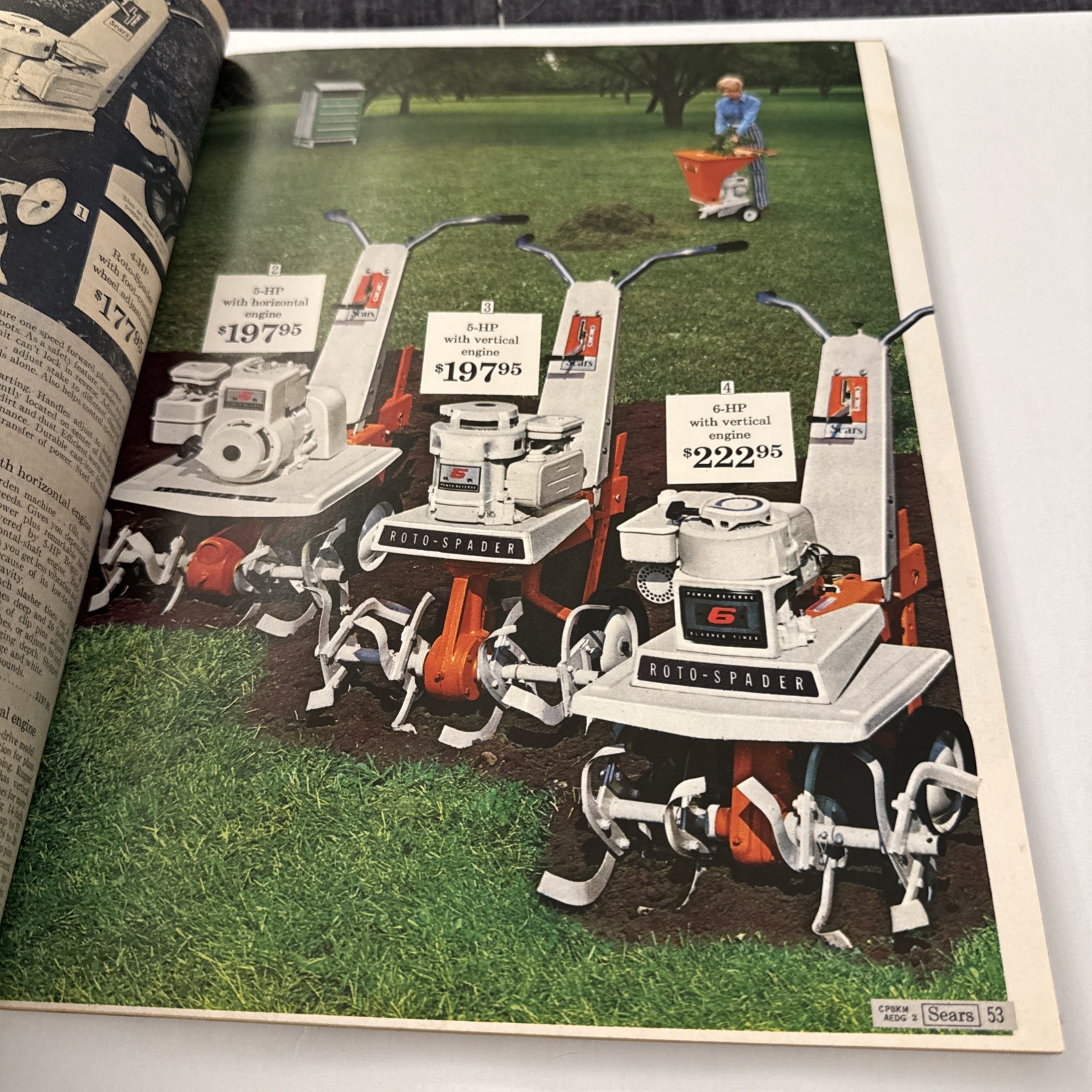 Sears 1972 Suburban Farm Catalog SS/15 12 Custom Compact 8 Garden Tractor EB6
