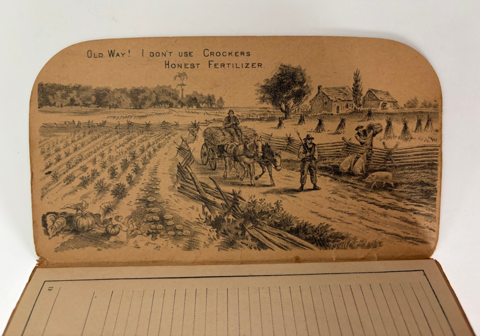 1894 Crocker Fertilizer Co Advertising Diary Buffalo New York ATQ Farming
