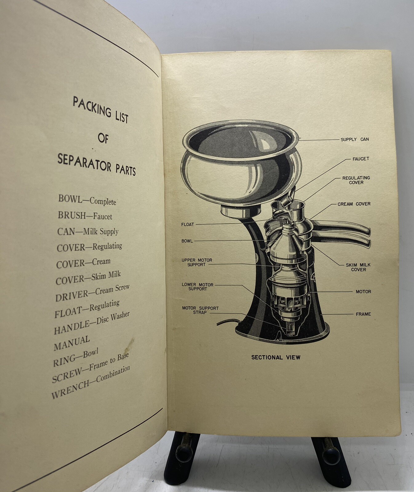 Vintage De Laval No.9 Junior Electro Cream Seperator Instruction Manual Booklet