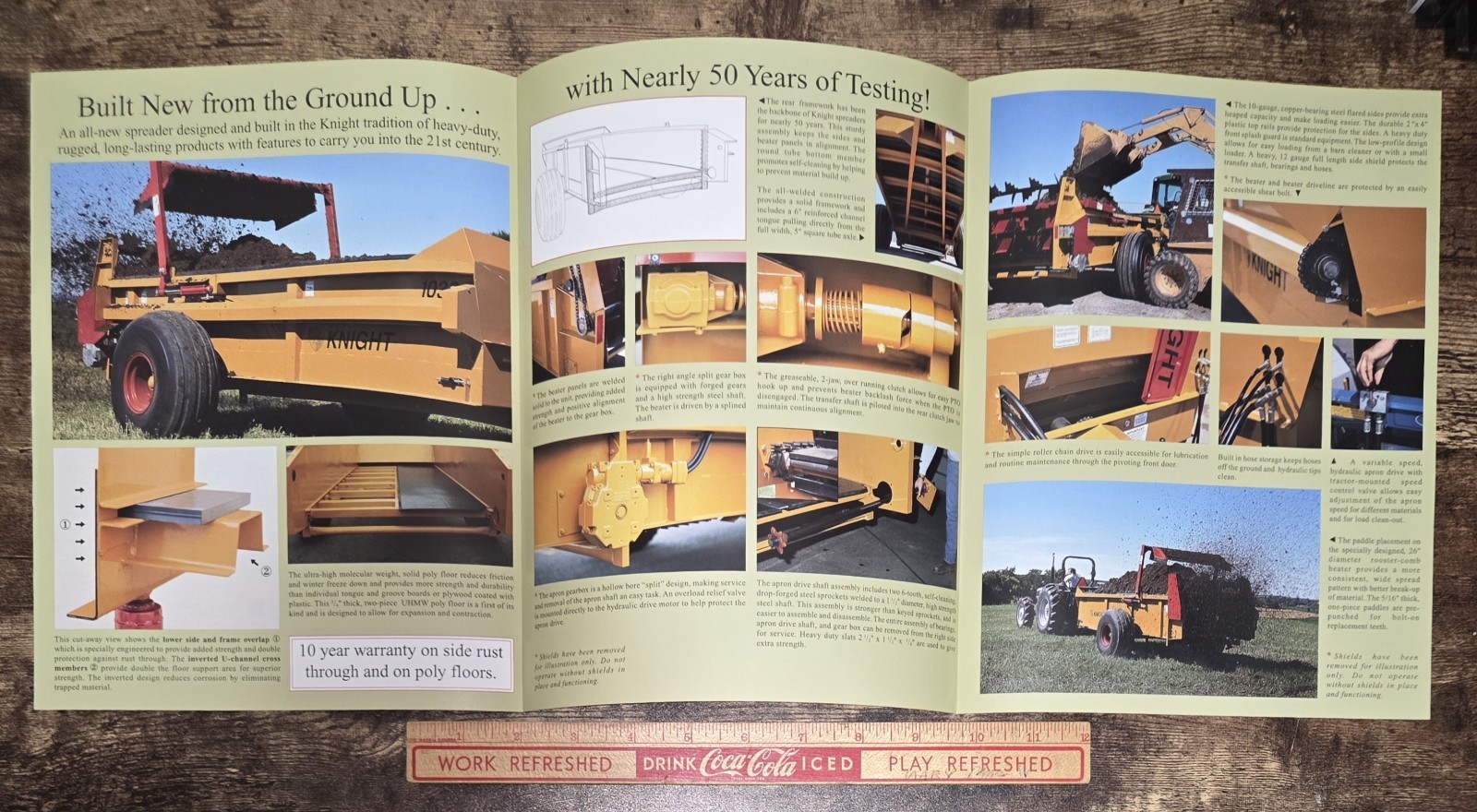 Knight Spreaders Models 1030 And 1040 Vintage Box Spreaders Agriculture Brochure