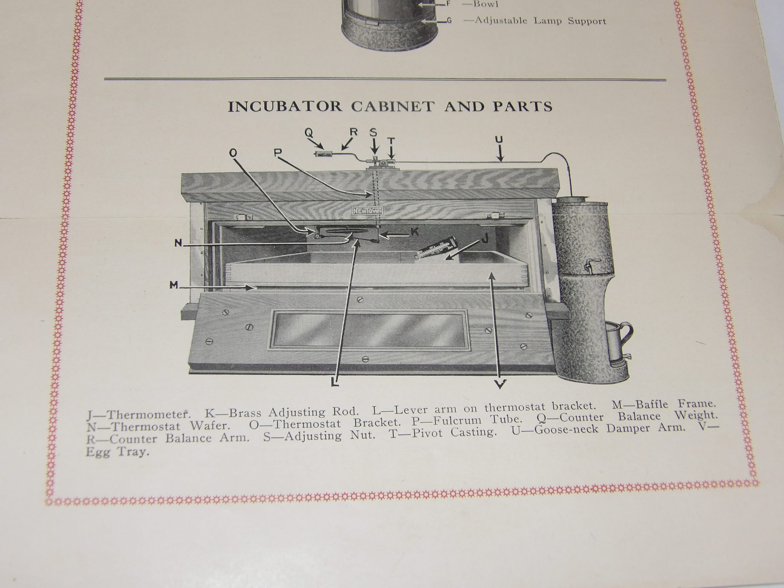 VINTAGE 1925 NEWTOWN OIL LAMP-HEATED INCUBATORS BROCHURES! 4 PCS/HARRISONBURG,VA