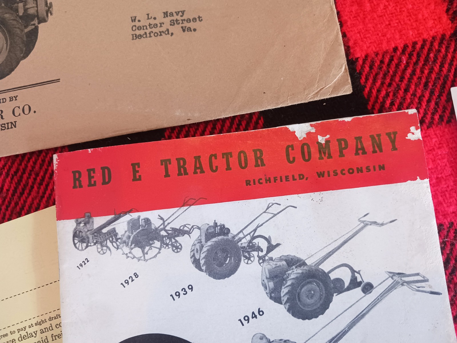 1949 Red-E Garden Tractor Catalog Farm Cultivator Page Brochure