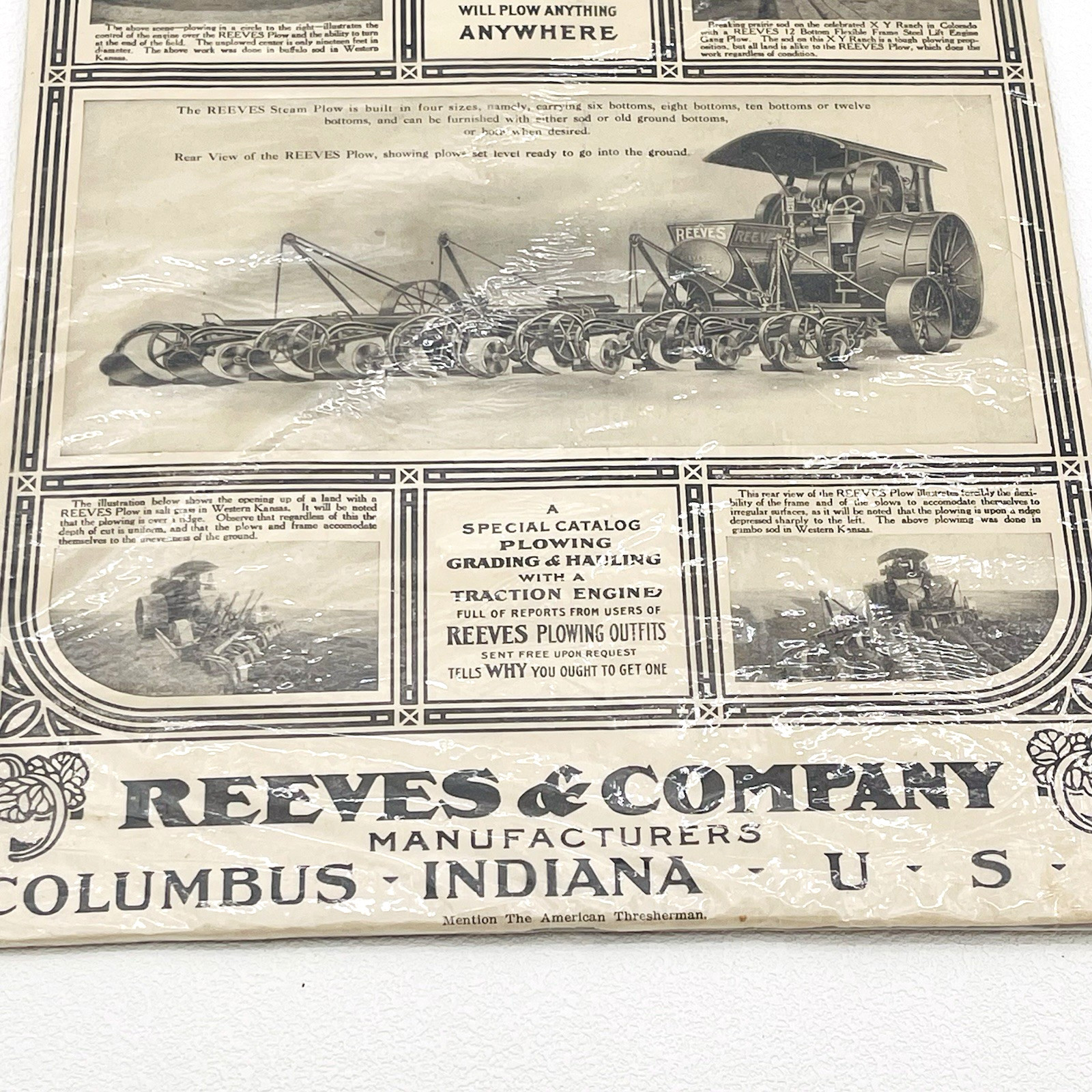 Lot of 3 Vintage 1909 Farm Machine Magazine Ads Feb The American Thresherman