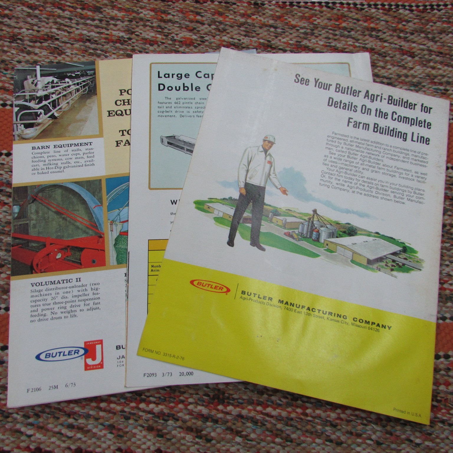Butler Brochure&rsquo;s (3) Silage Unloader, Cattle Feeders, Buildings