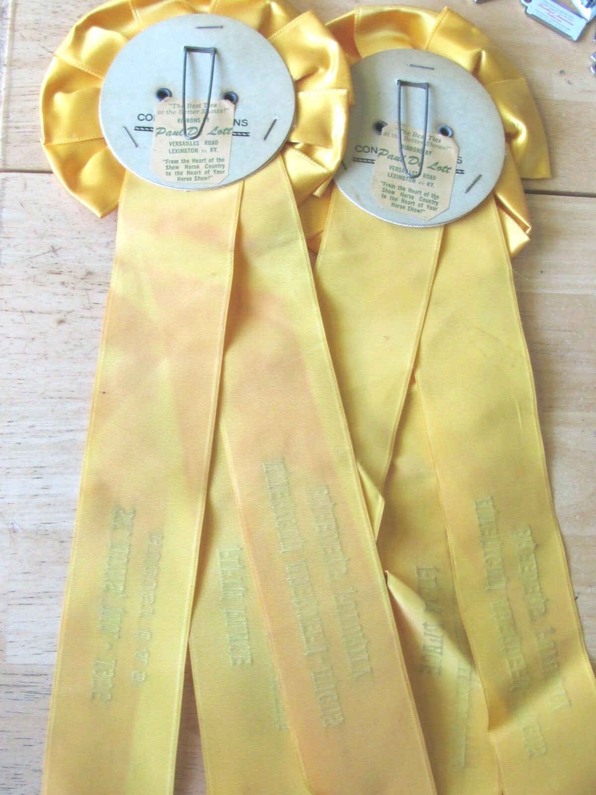 1956 ST LOUIS ABERDEEN ANGUS BREEDERS FUTURITY SHOW AWARD 2 RIBBONS