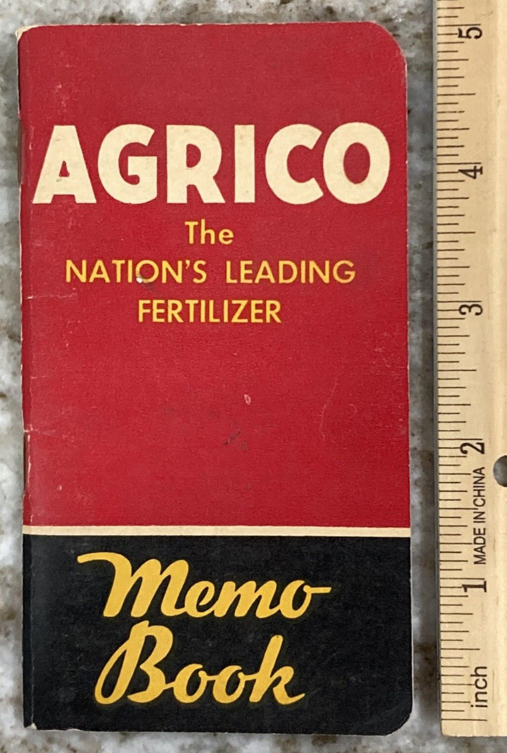 AGRICO Fertilizer Memo Booklet 1947 Agriculture Advertisement Memo Book A992