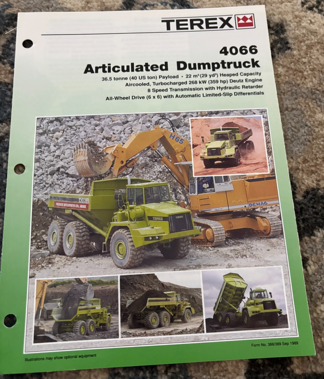 Terex 4066 Articulated Dumptruck Brochure DCPA25