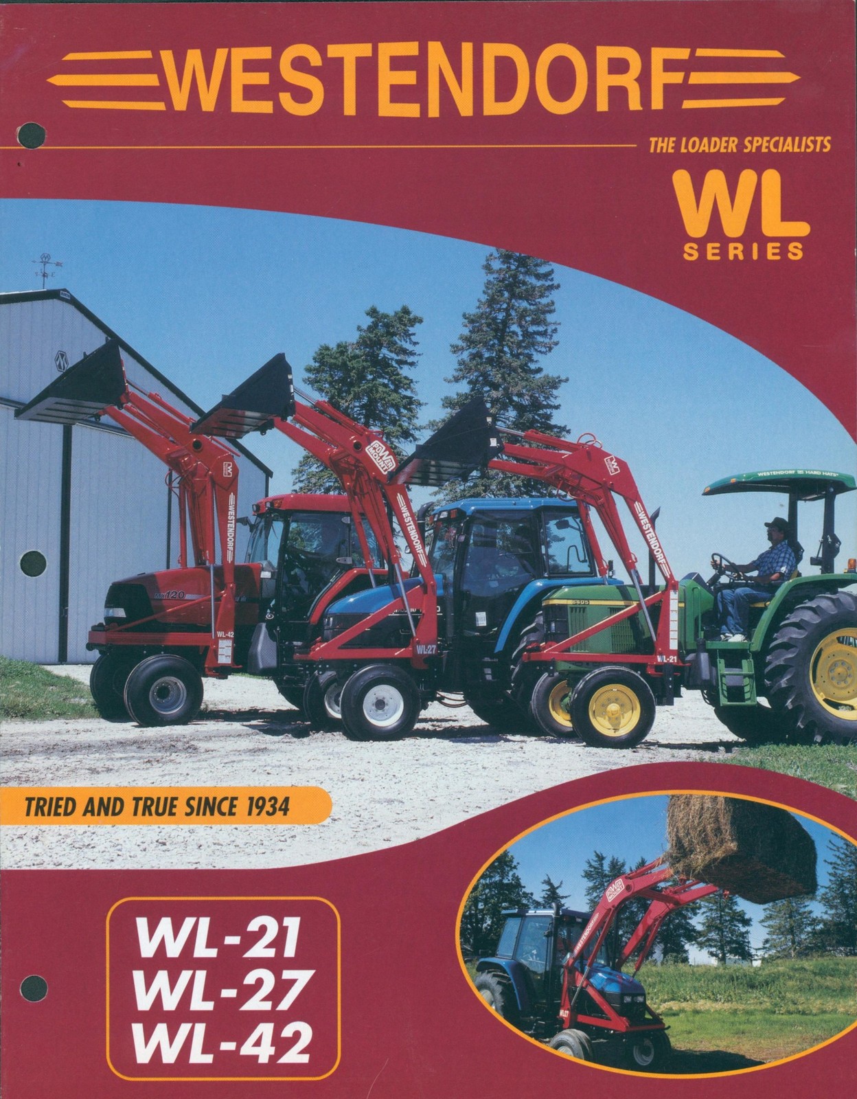 c1970 Westendorf Front End Loader Glossy Dealer Brochure Lot Bucket Onawa Iowa