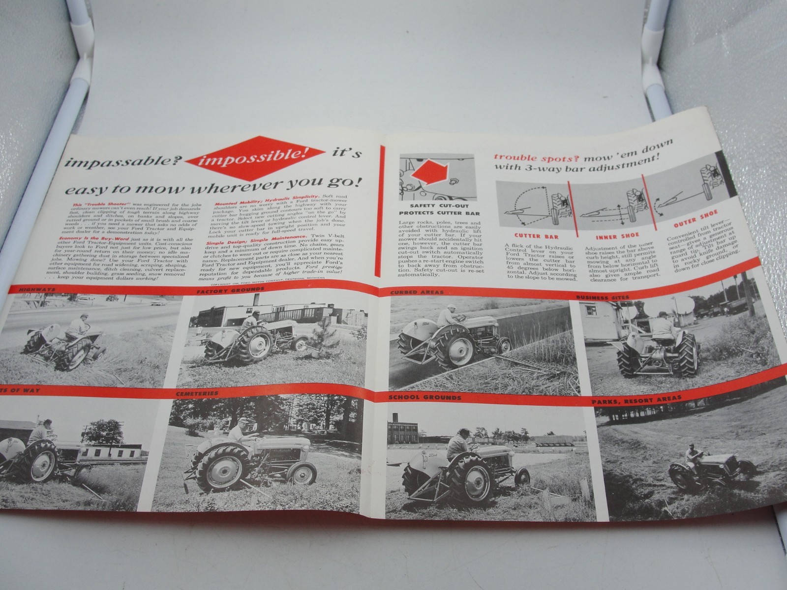 Dearborn Side Mounted Mowers 1956 Brochure