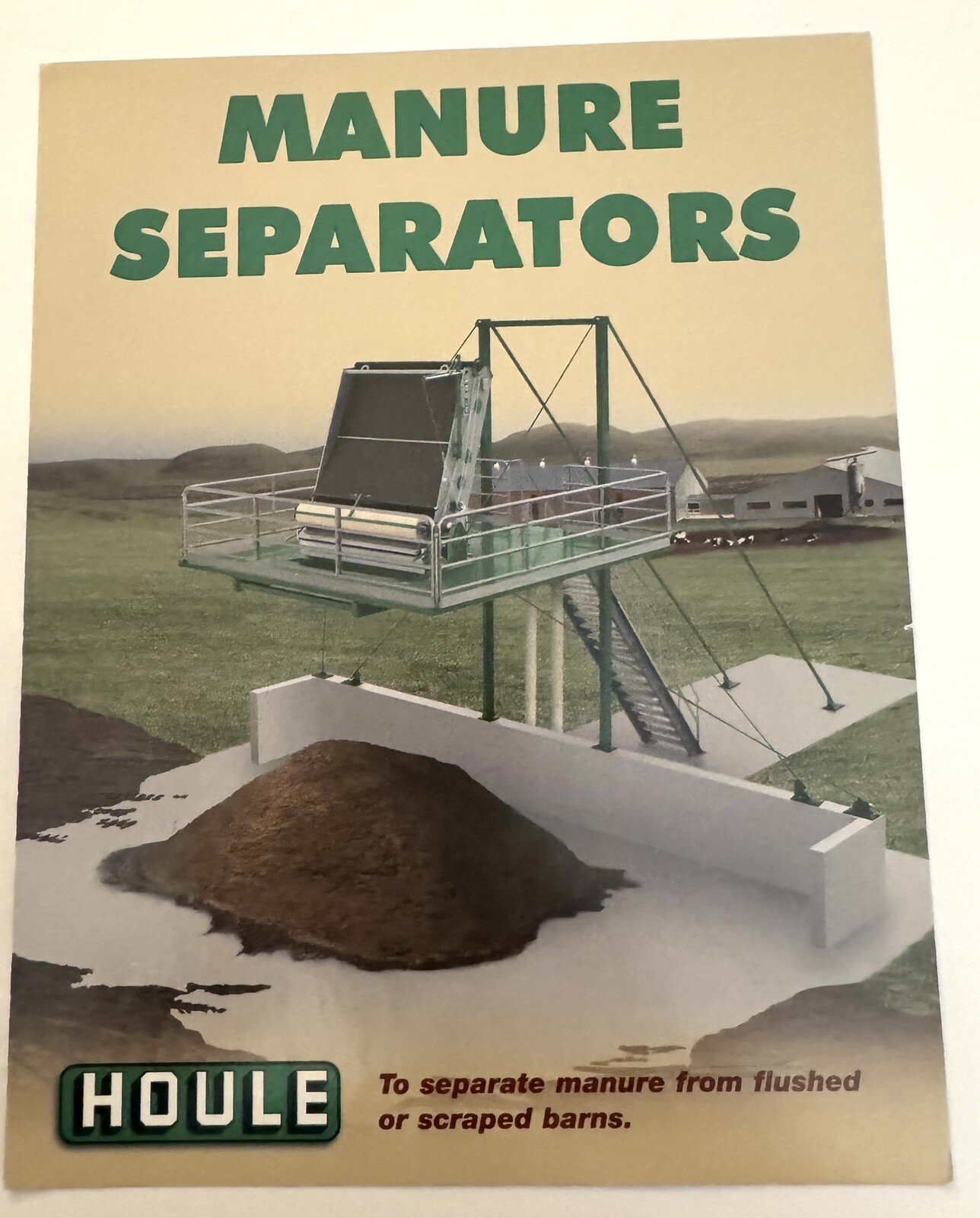 Houle Manure Separators 2006 Dealer Sales Brochure Agriculture Farm Tool