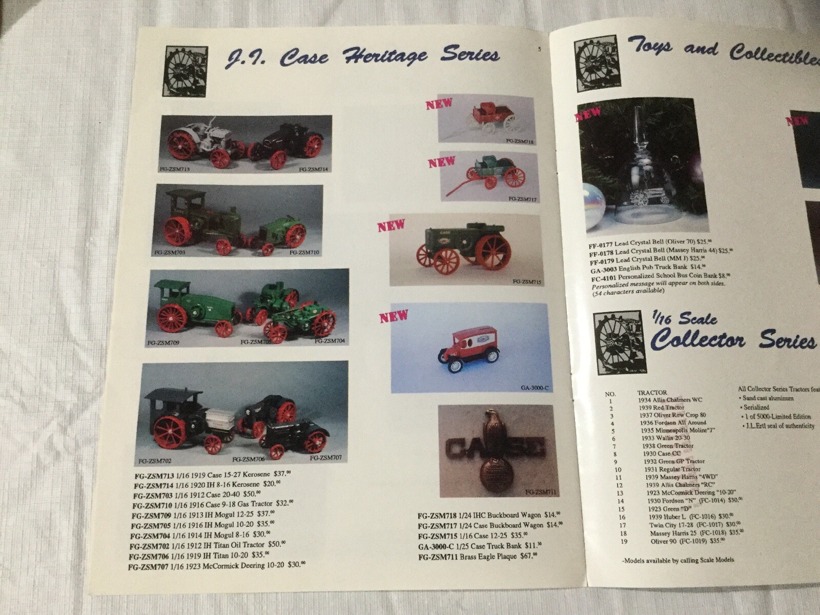 Joseph L. Ertl Scale Models 8 Pages 1992 Sales Brochure