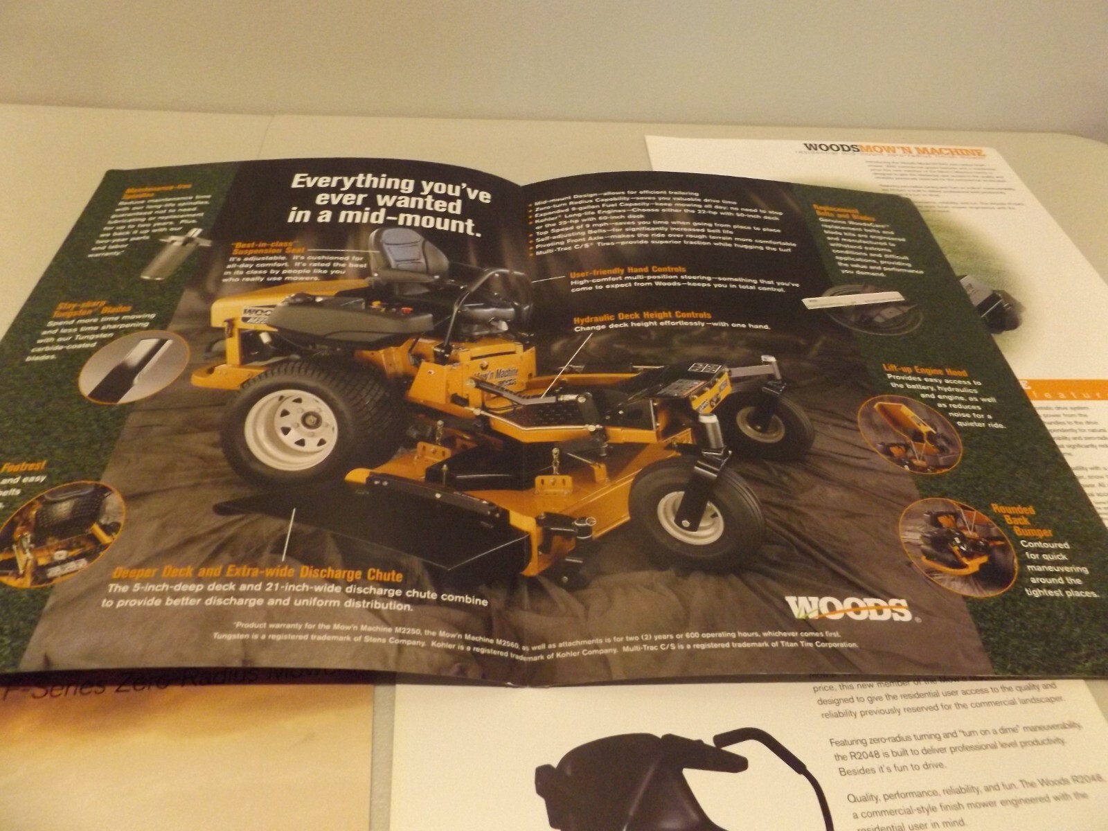 5-pc. WOODS MOW&rsquo;N MACHINES, 2001-2002