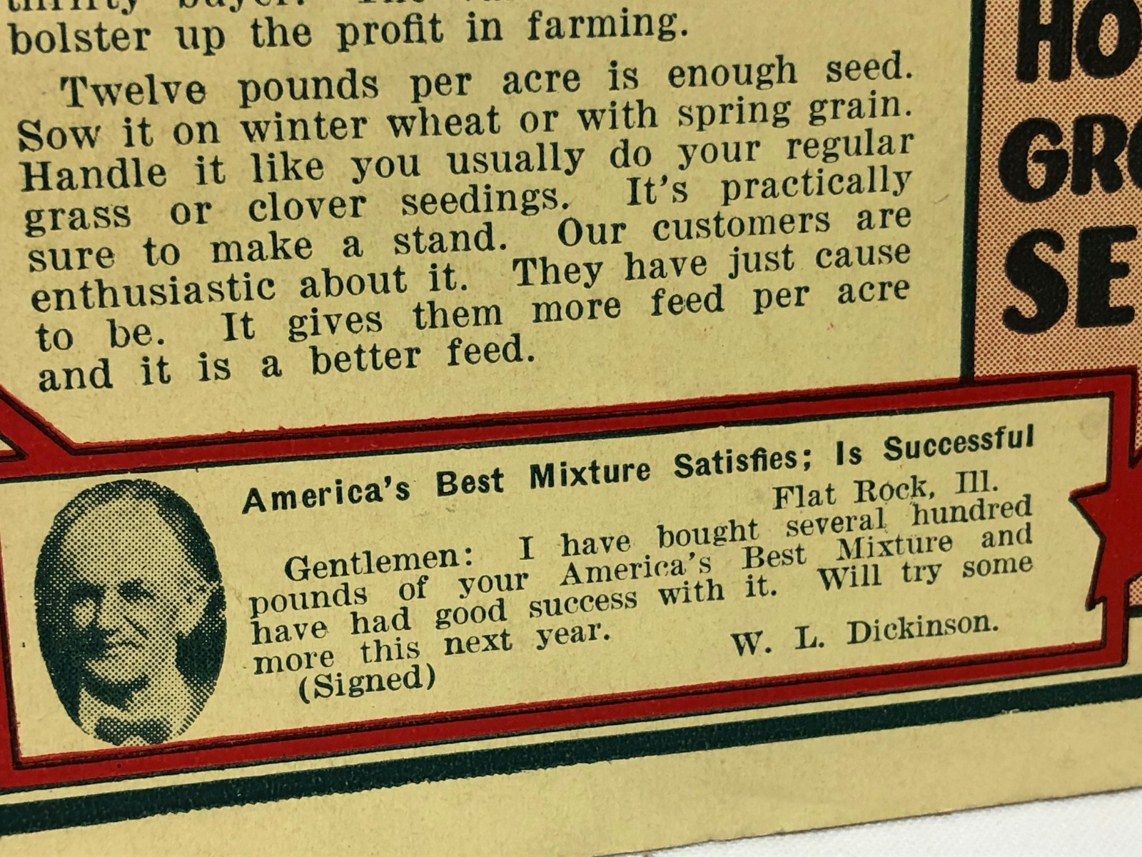 Vintage 1920-30&rsquo;s America&rsquo;s Field Seed Co. Booklet Farming