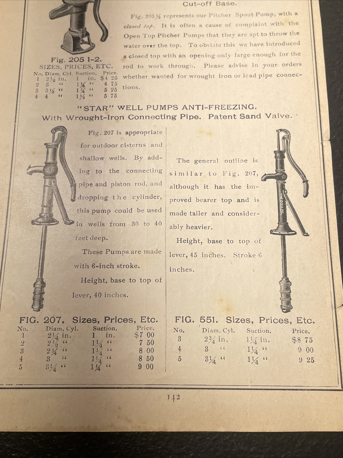 1891 Baldwin – Goulds Star Water Well Pump – Farm Advertising – New Orleans