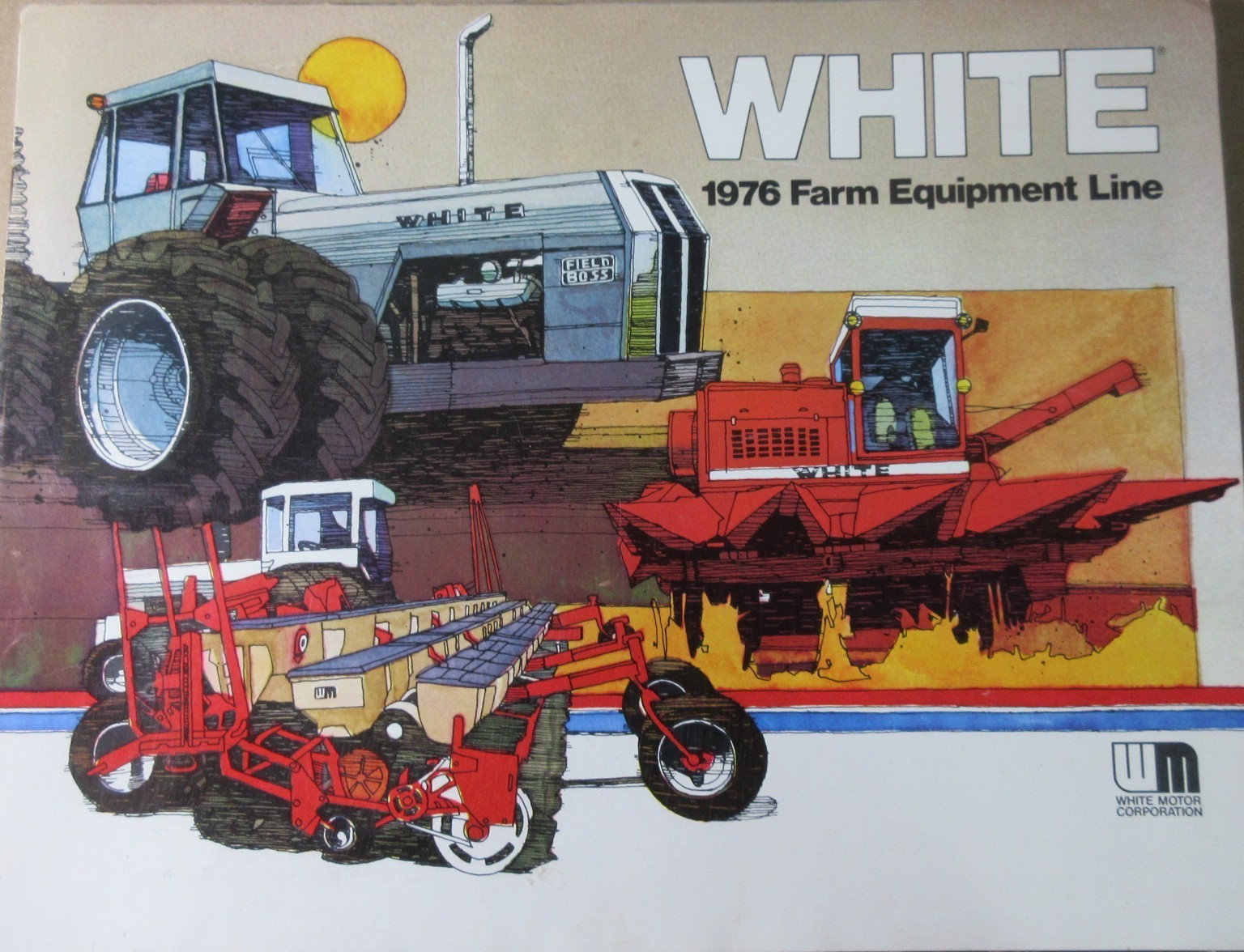 VINTAGE WHITE FARM EQUIPMENT 1976 FARM EQUIPMENT LINE BROCHURE FIELD BOSS