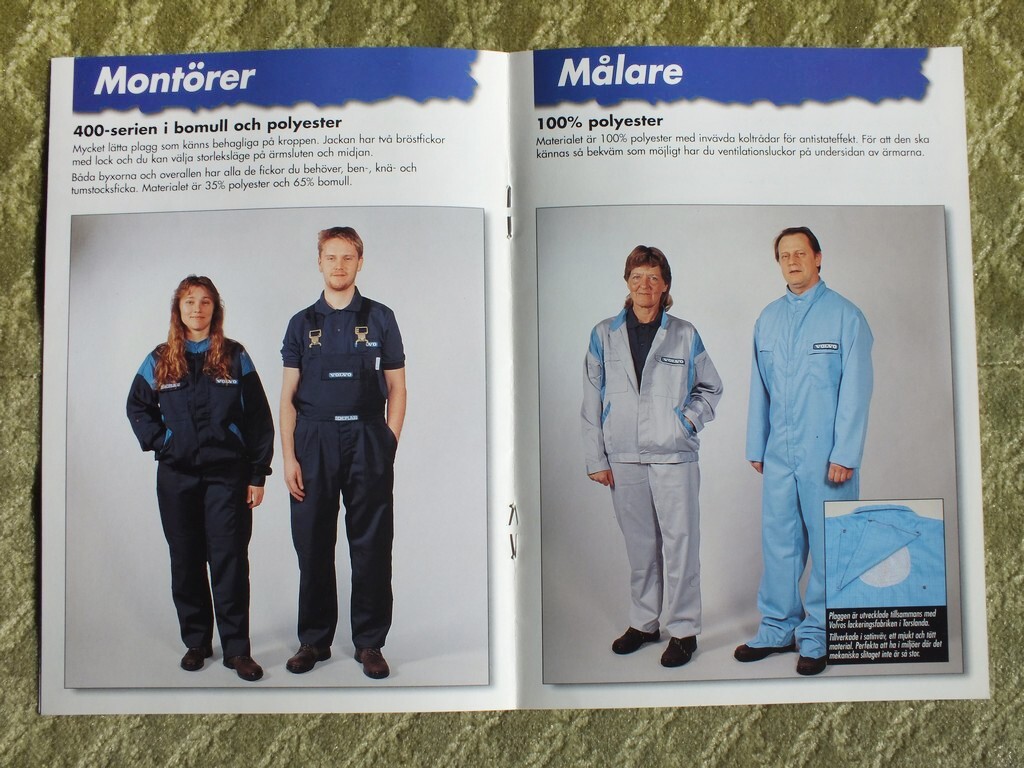 VOLVO Working Overall and Clothes Presentation Sweden Brochure 1998
