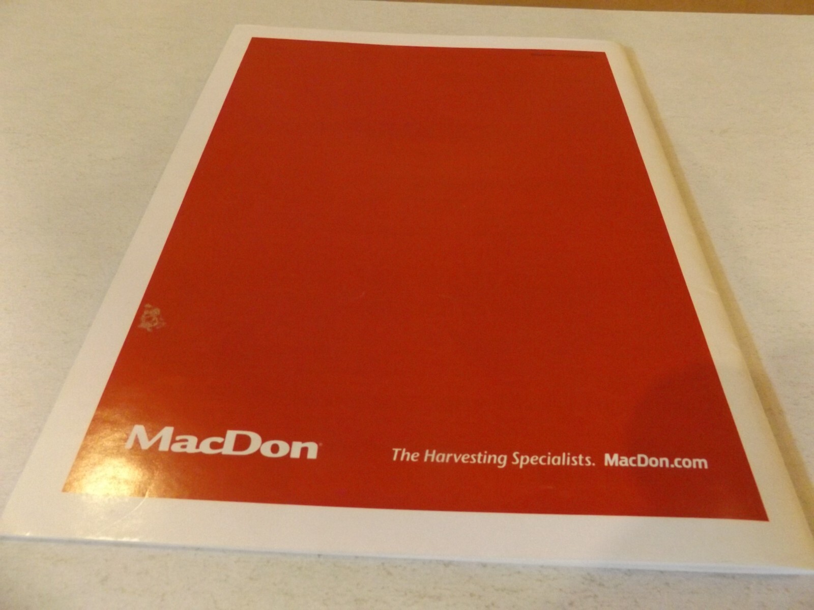 MacDon Draper Clinic Handout