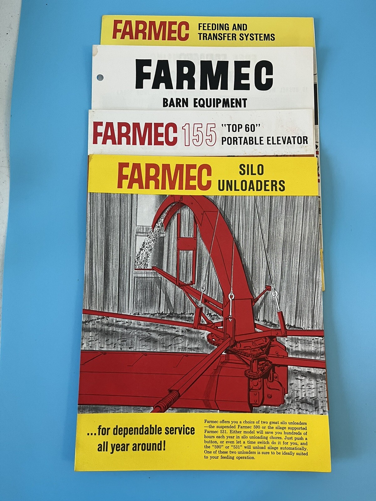 Vintage Set of 4 Farmec Buyers Guide.