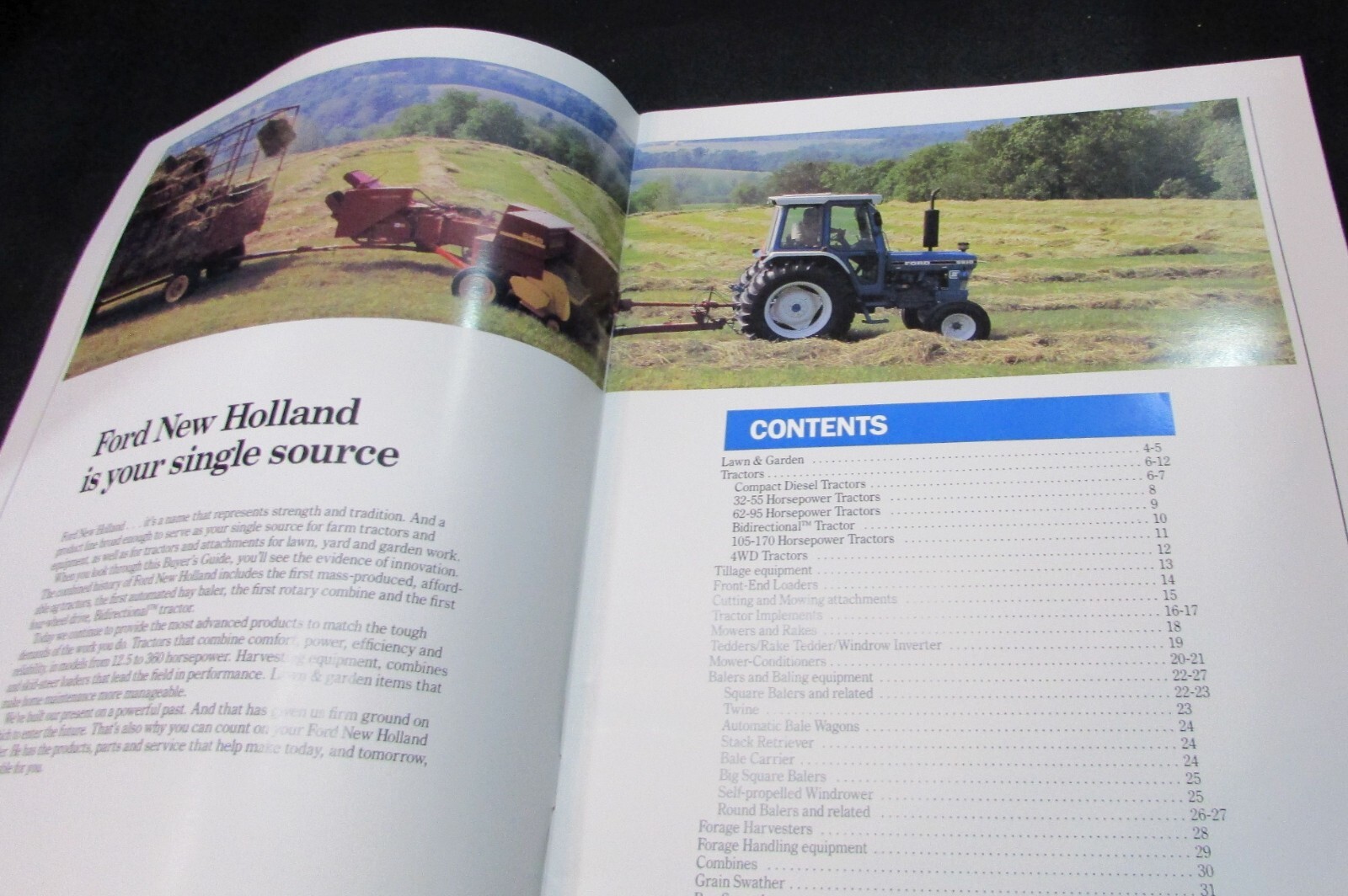 1990 Ford New Holland Farm Equip Buyers Guide Tractor Combine Hay Garden Tillage