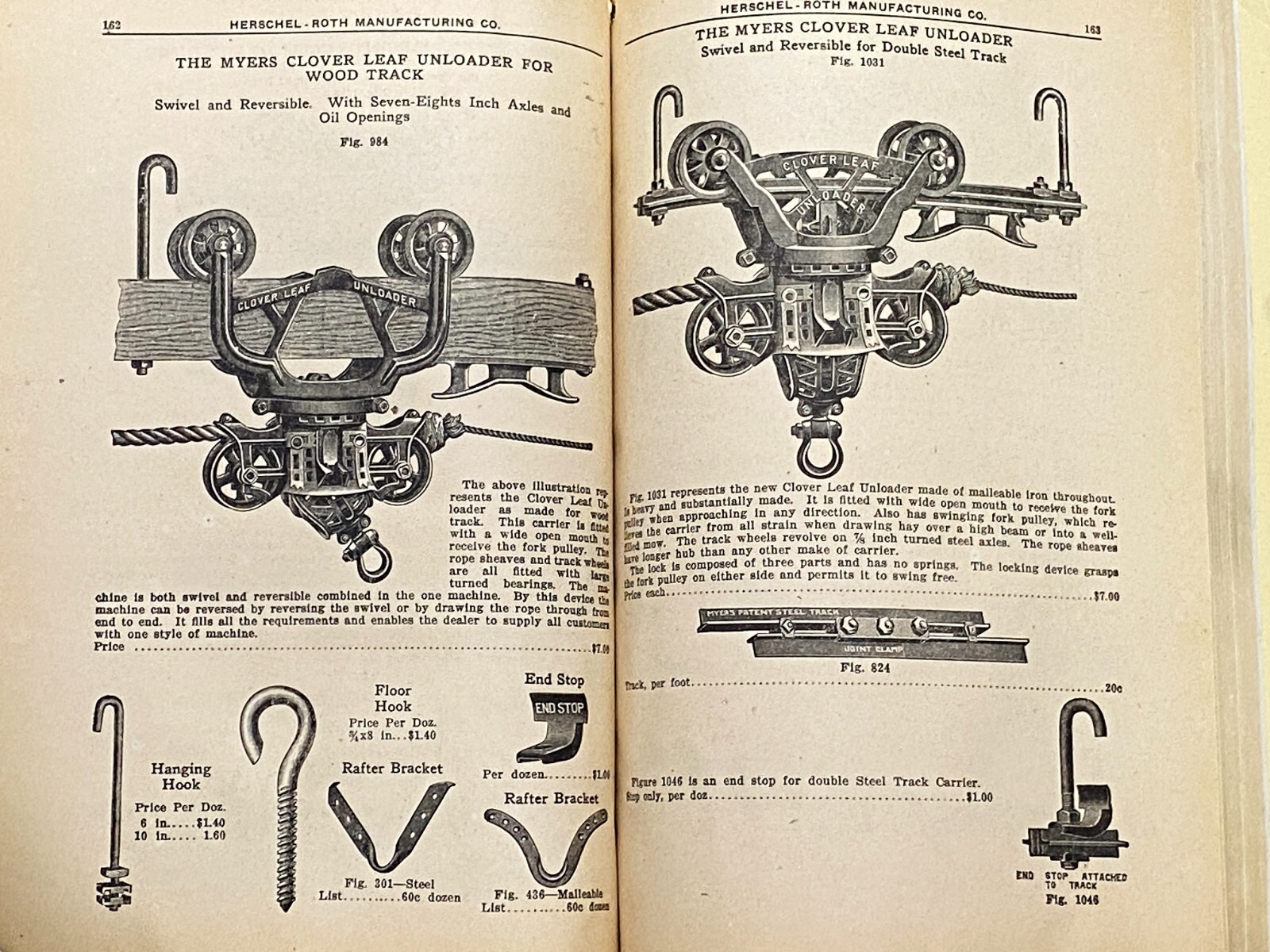 Rare 1914 Herschel-Roth Manufacturing Co. Catalog No. 1 Farm Implements Supplies