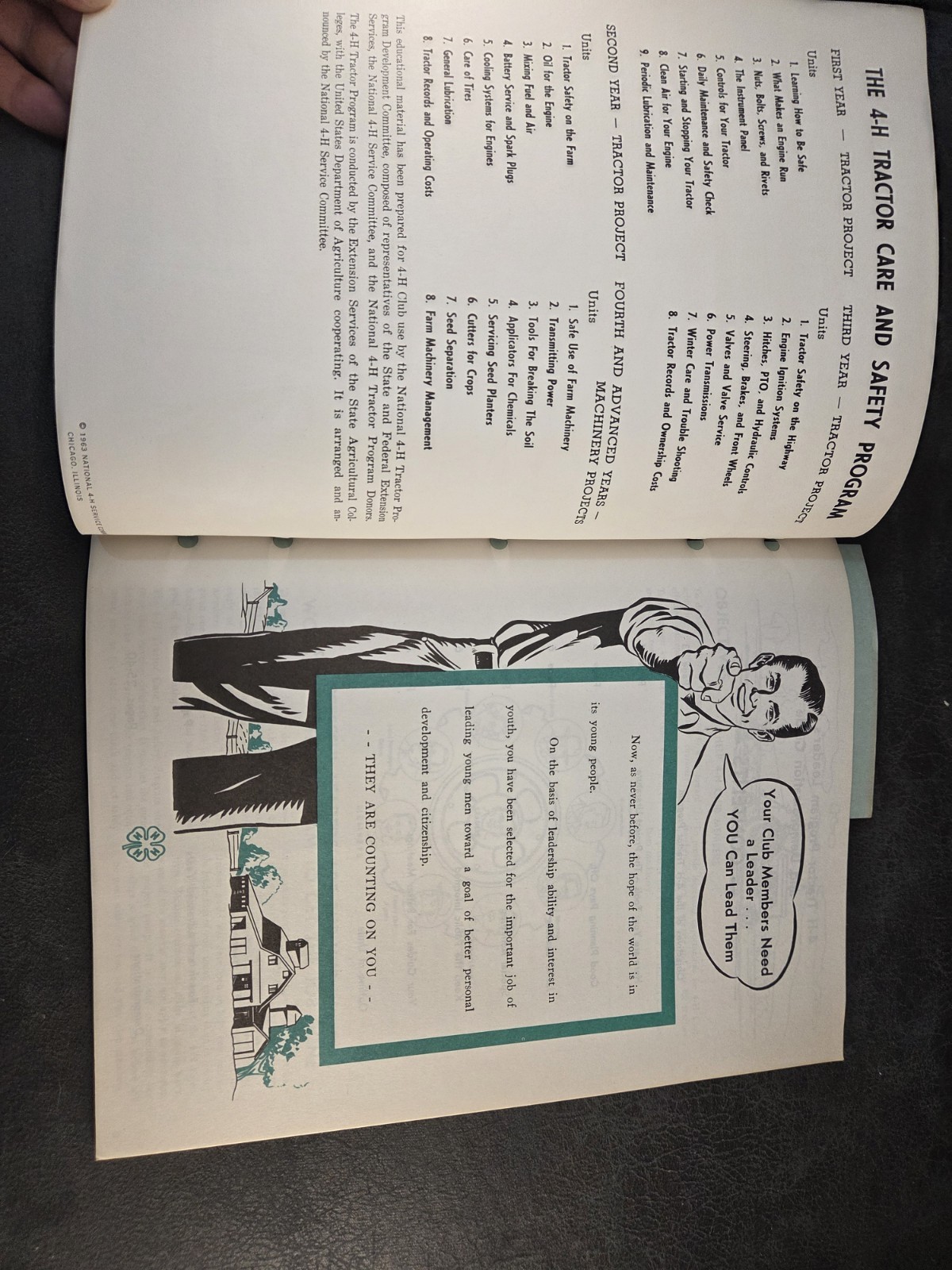 Vintage 1960s 4-H Manual Lot (5) Tractor Small Engine Automotive Safety Iowa